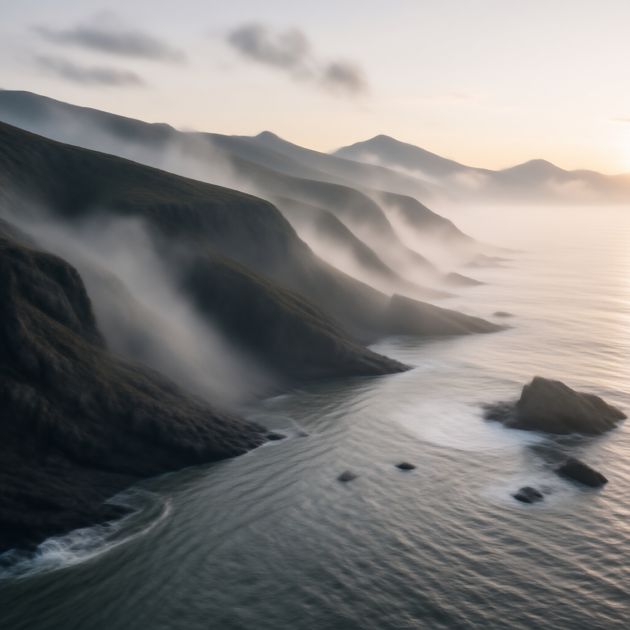 Misty Coastal Mountains