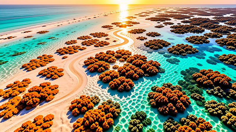 Tropical Coral Reef Coastline