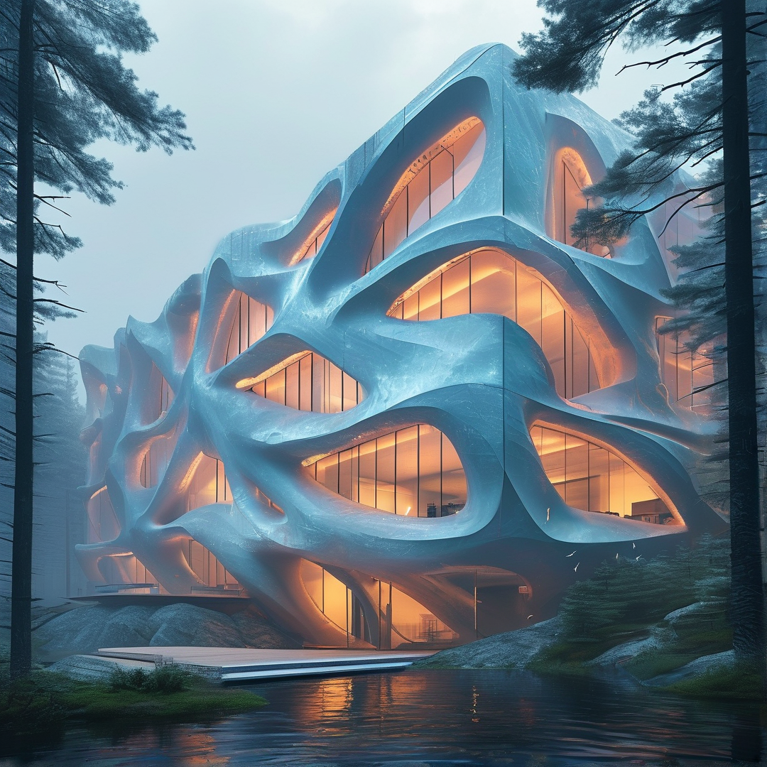 Futuristic Forest Pavilion