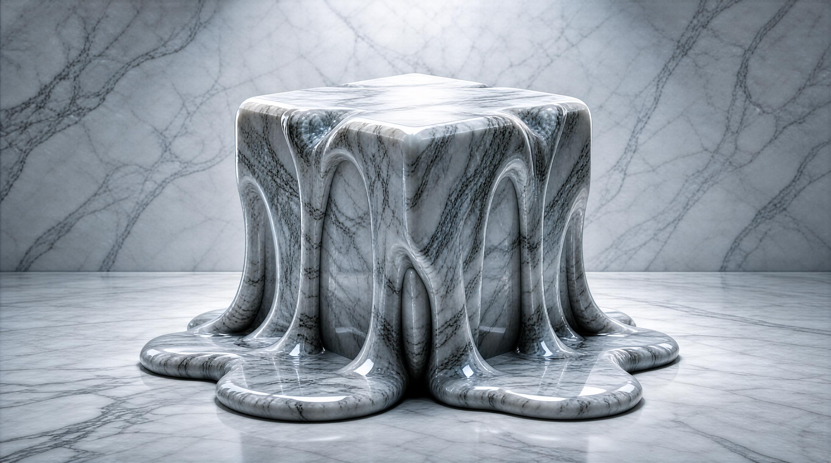 Melting Marble Block