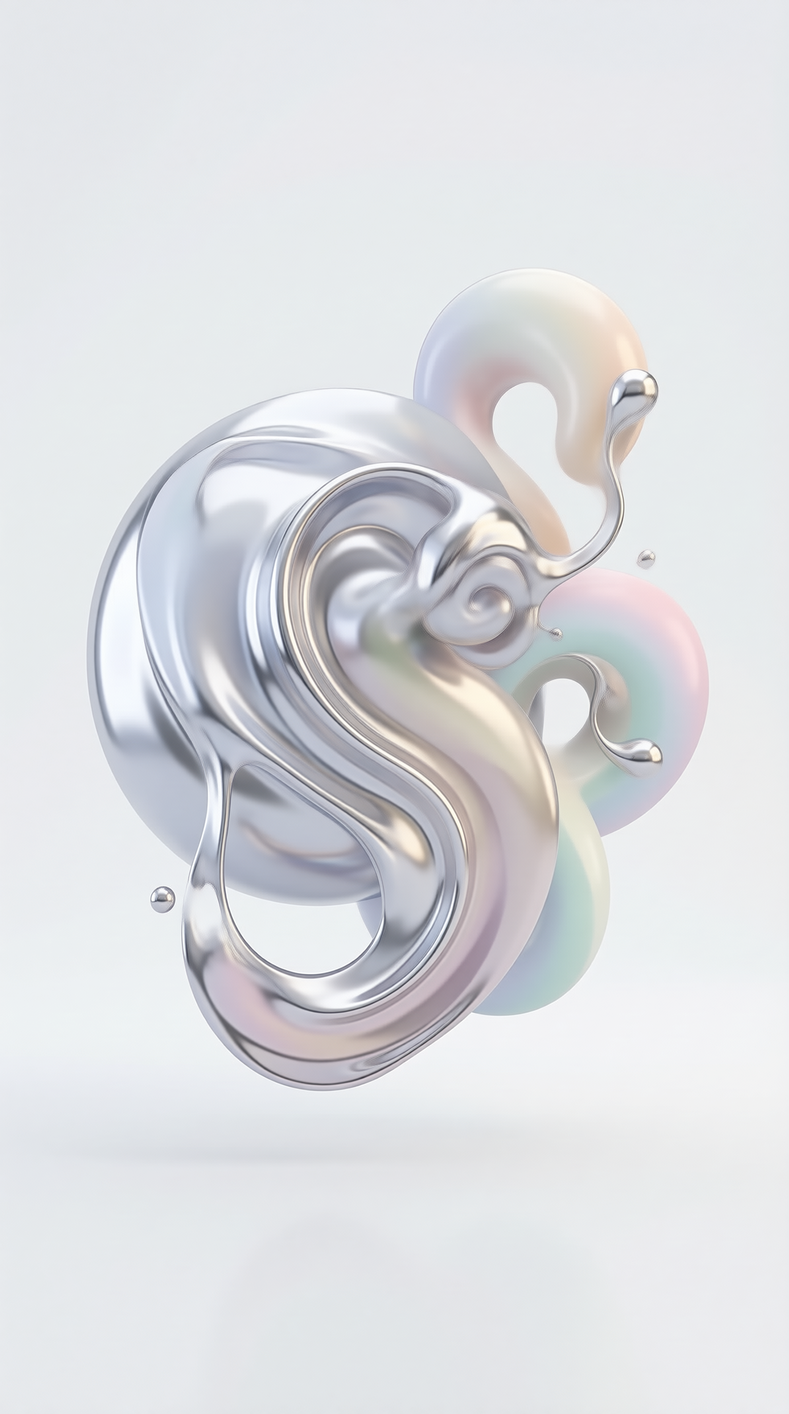 Abstract Liquid Metal Swirls