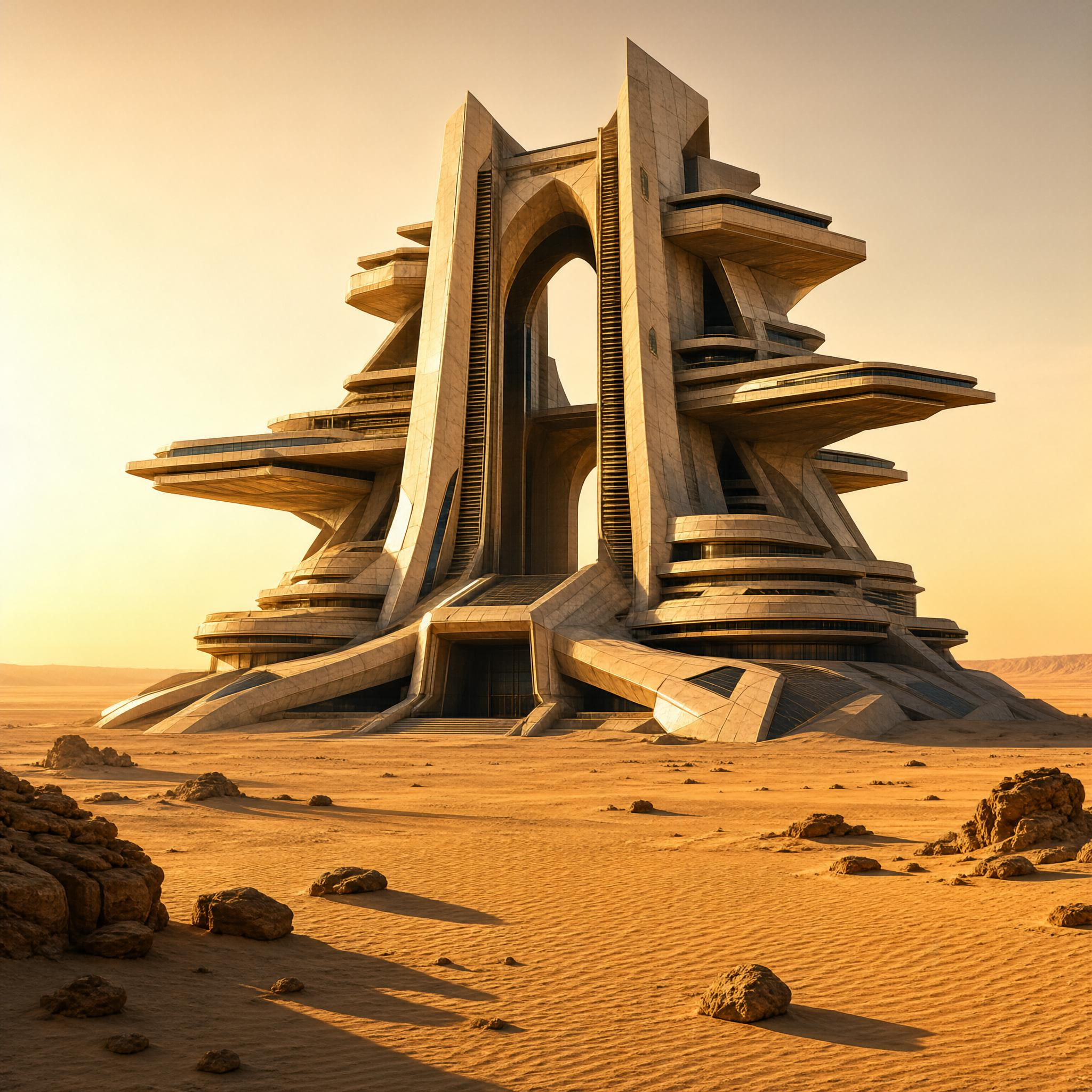 Futuristic Desert Structure