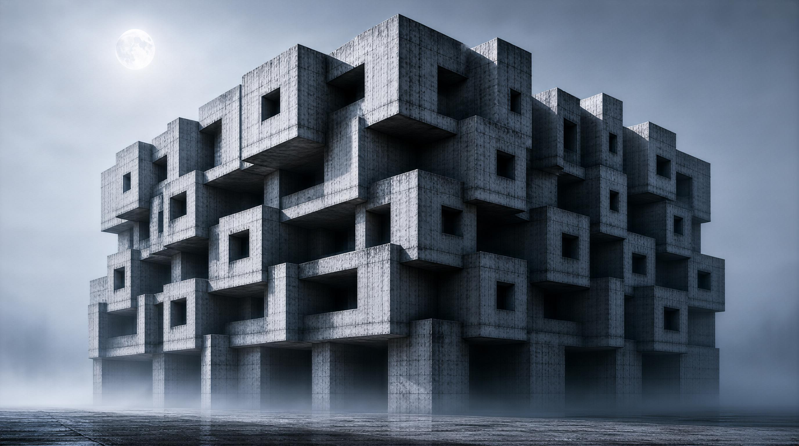 Brutalist Concrete Structure