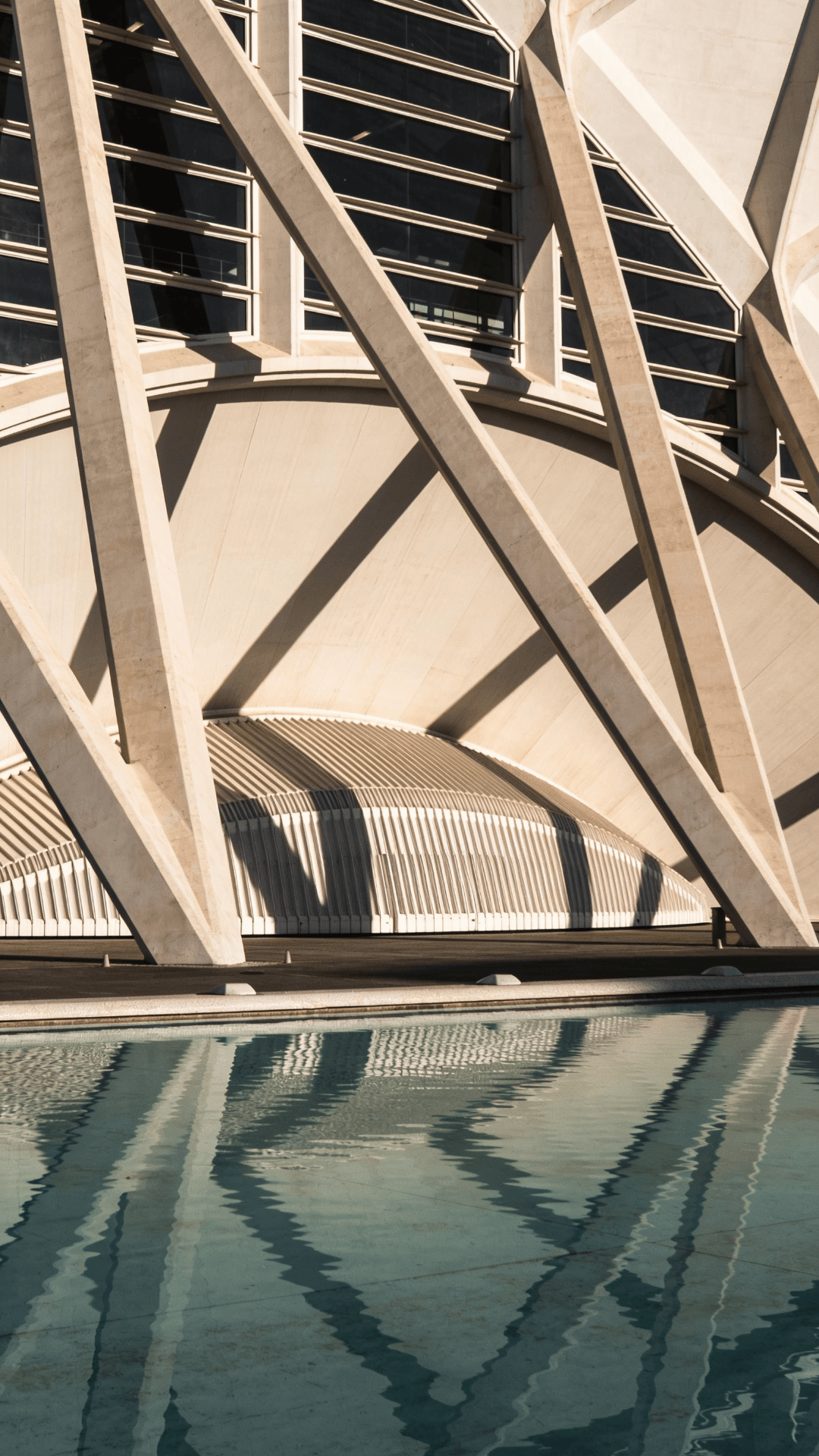 Cultural Center with Tensile Structure — Reflecting Pool