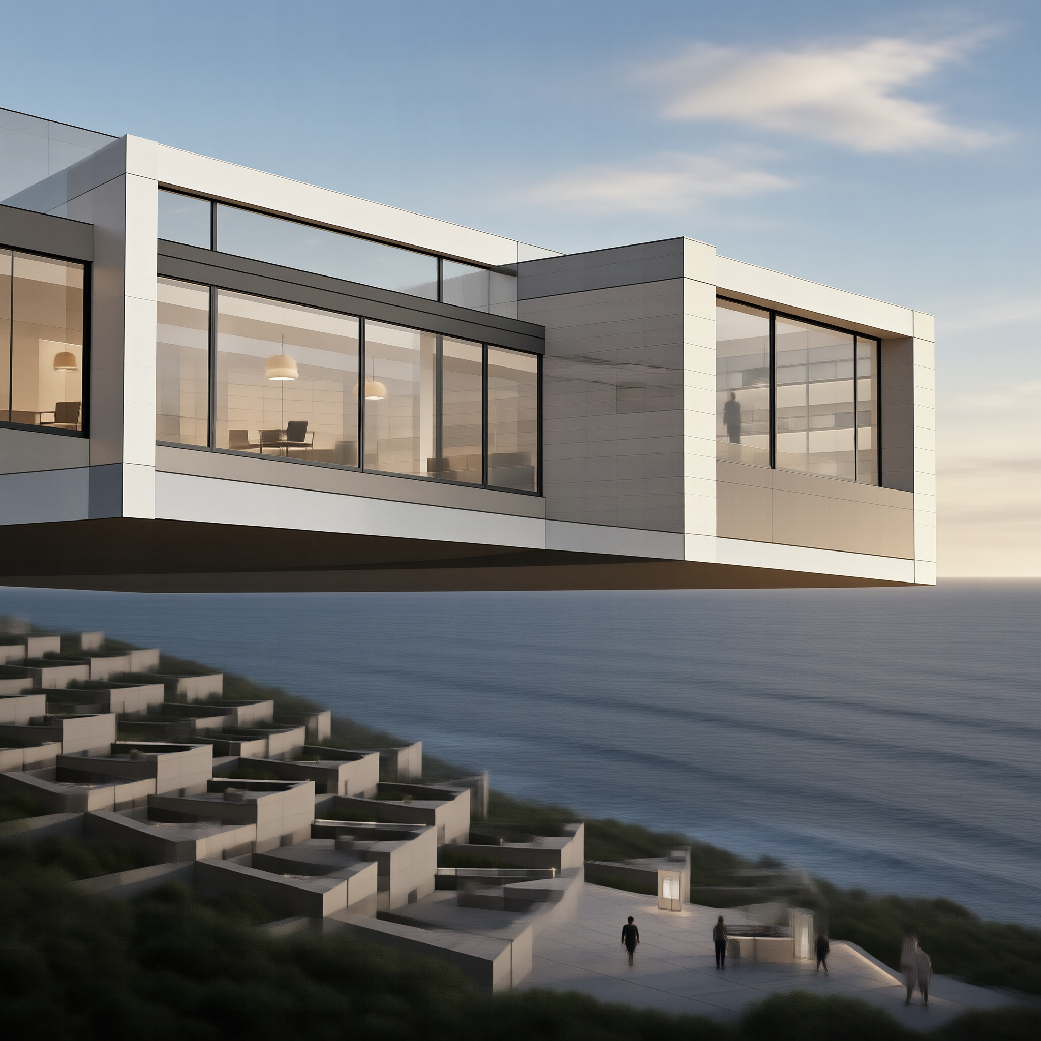 Futuristic Floating Coastal Villa