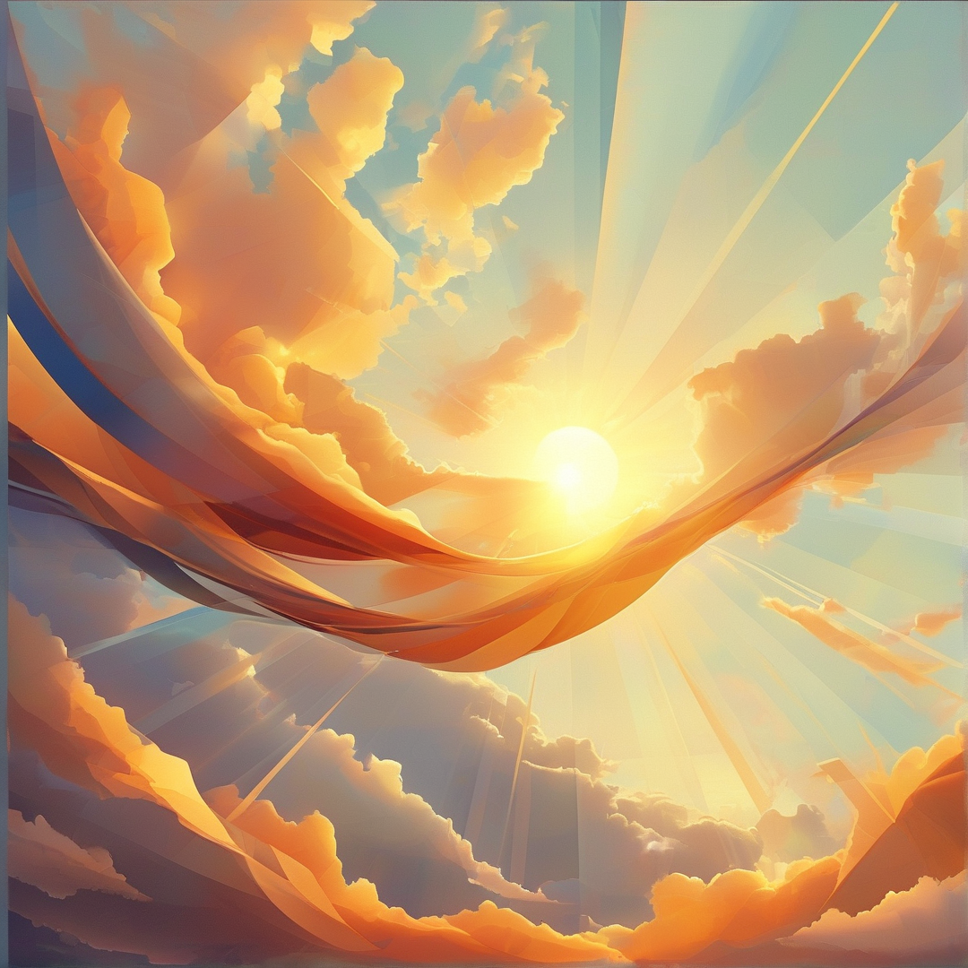 Sunlit Cloud Symphony