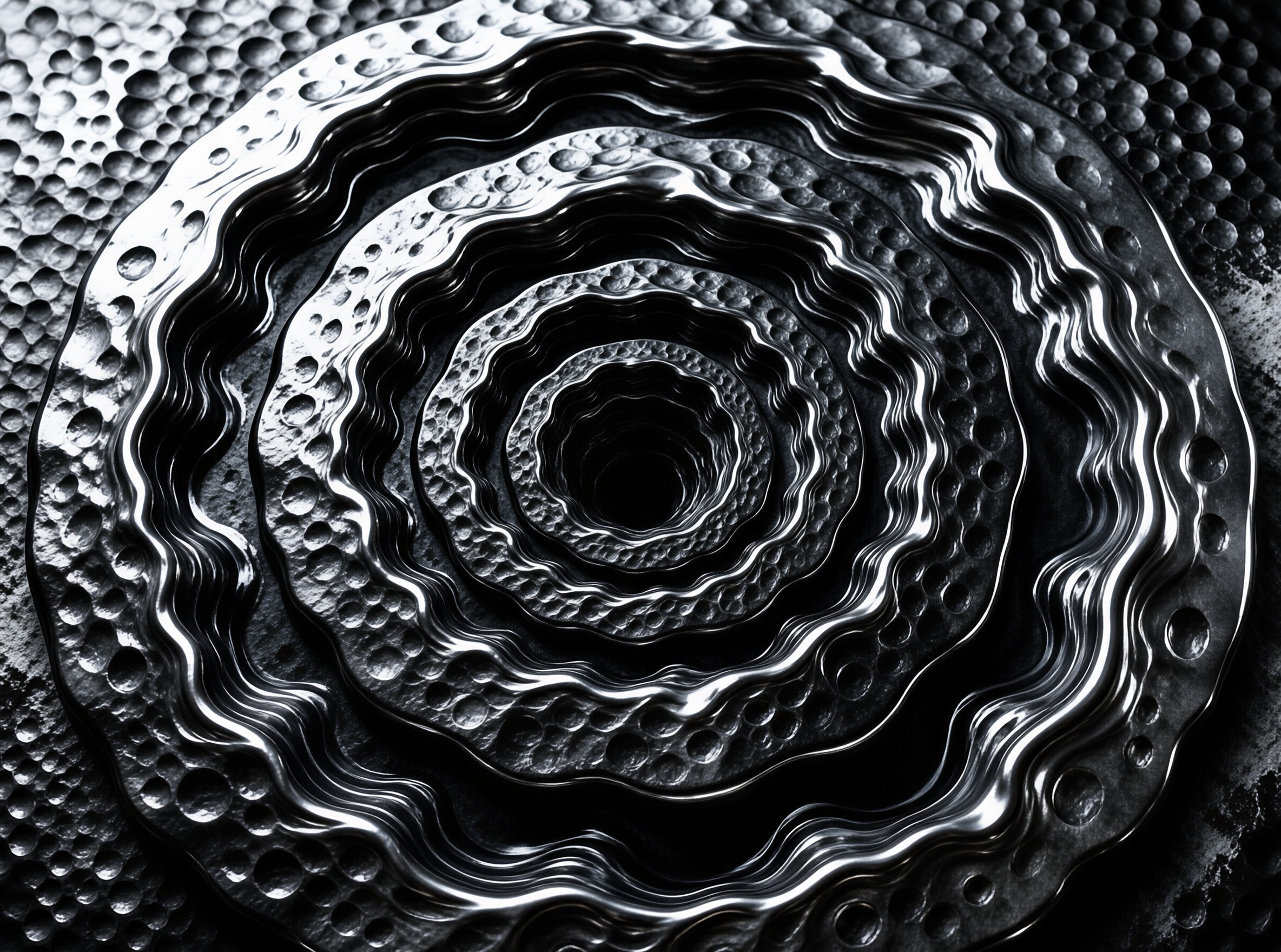Abstract Liquid Metal Rings