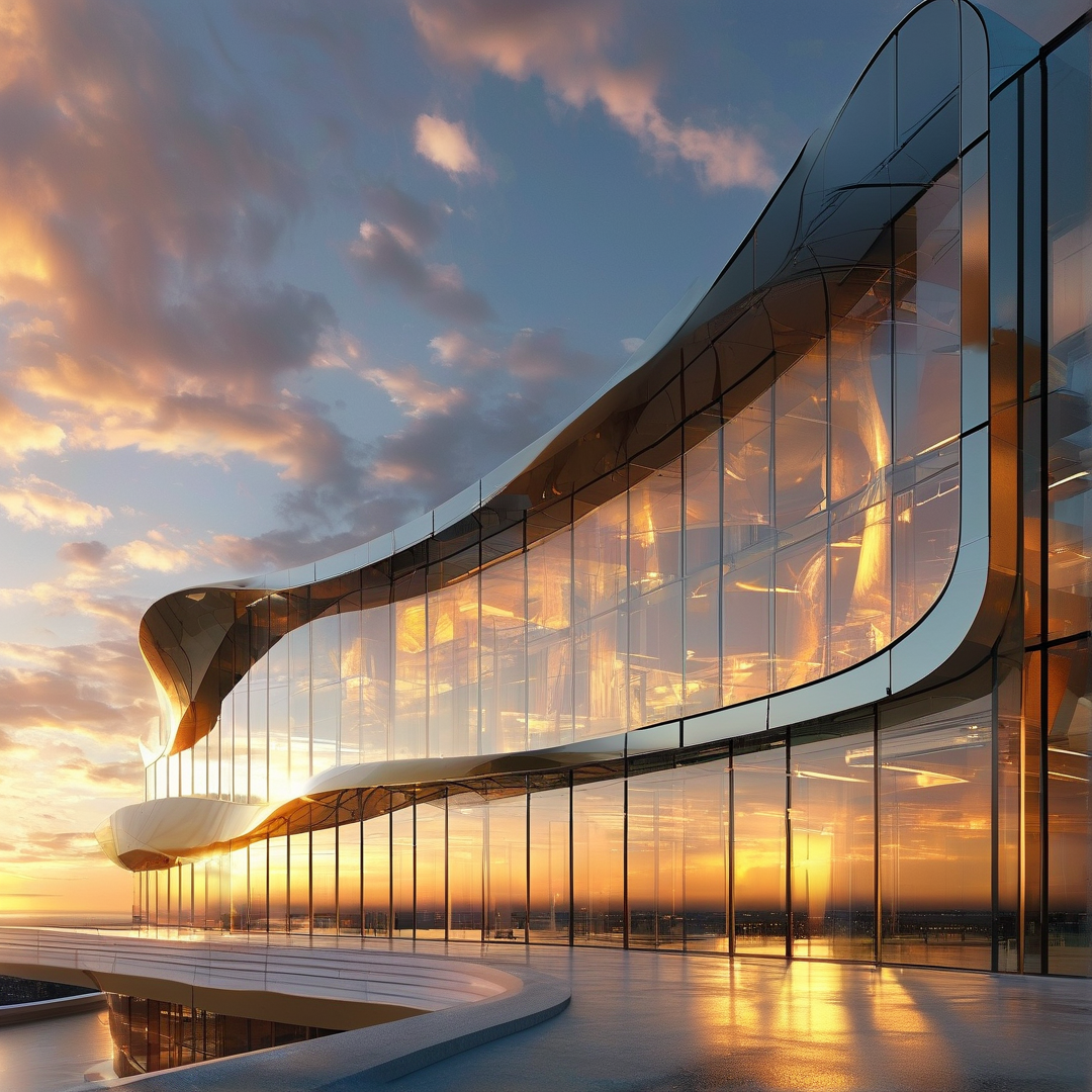 Futuristic Glass Building