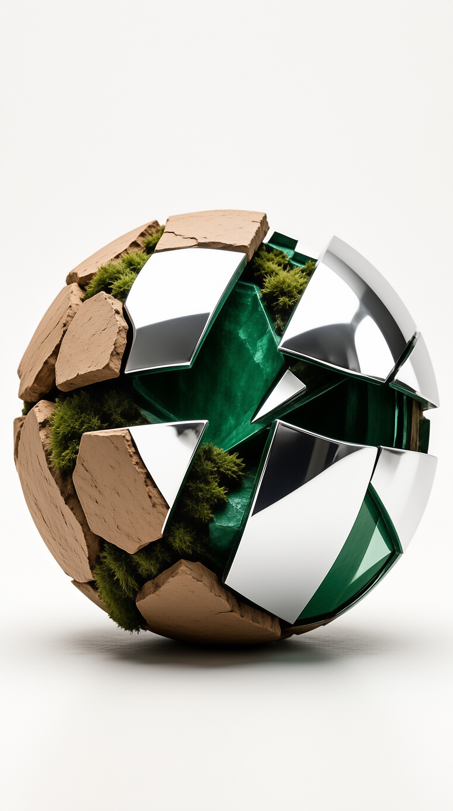 Fractured Sphere — Material Fusion Study