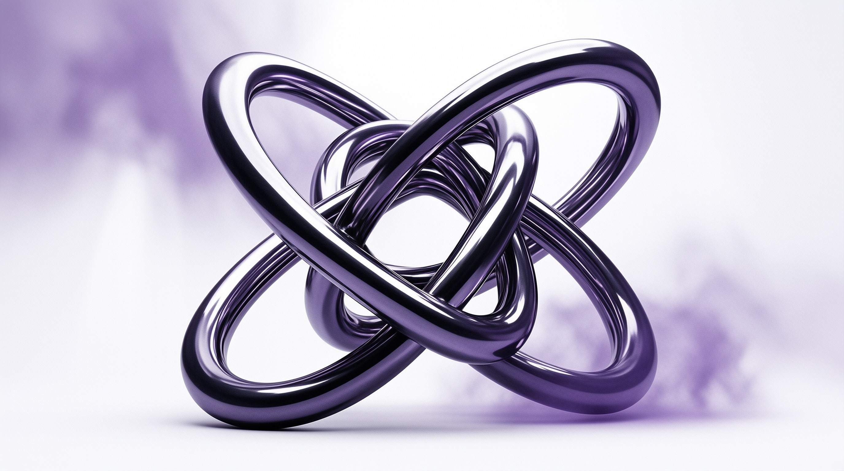Purple Metallic Knot