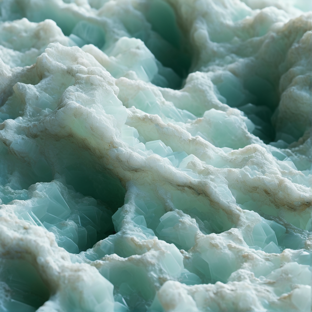 Pale Blue Mineral Formation