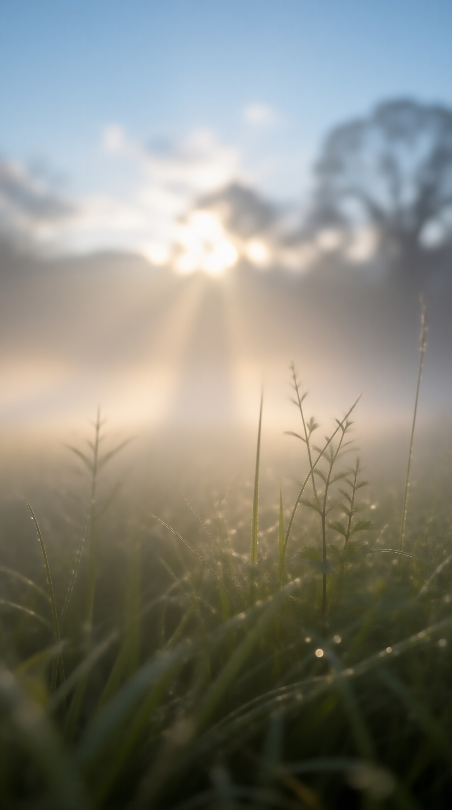 Morning Fog in the Grass