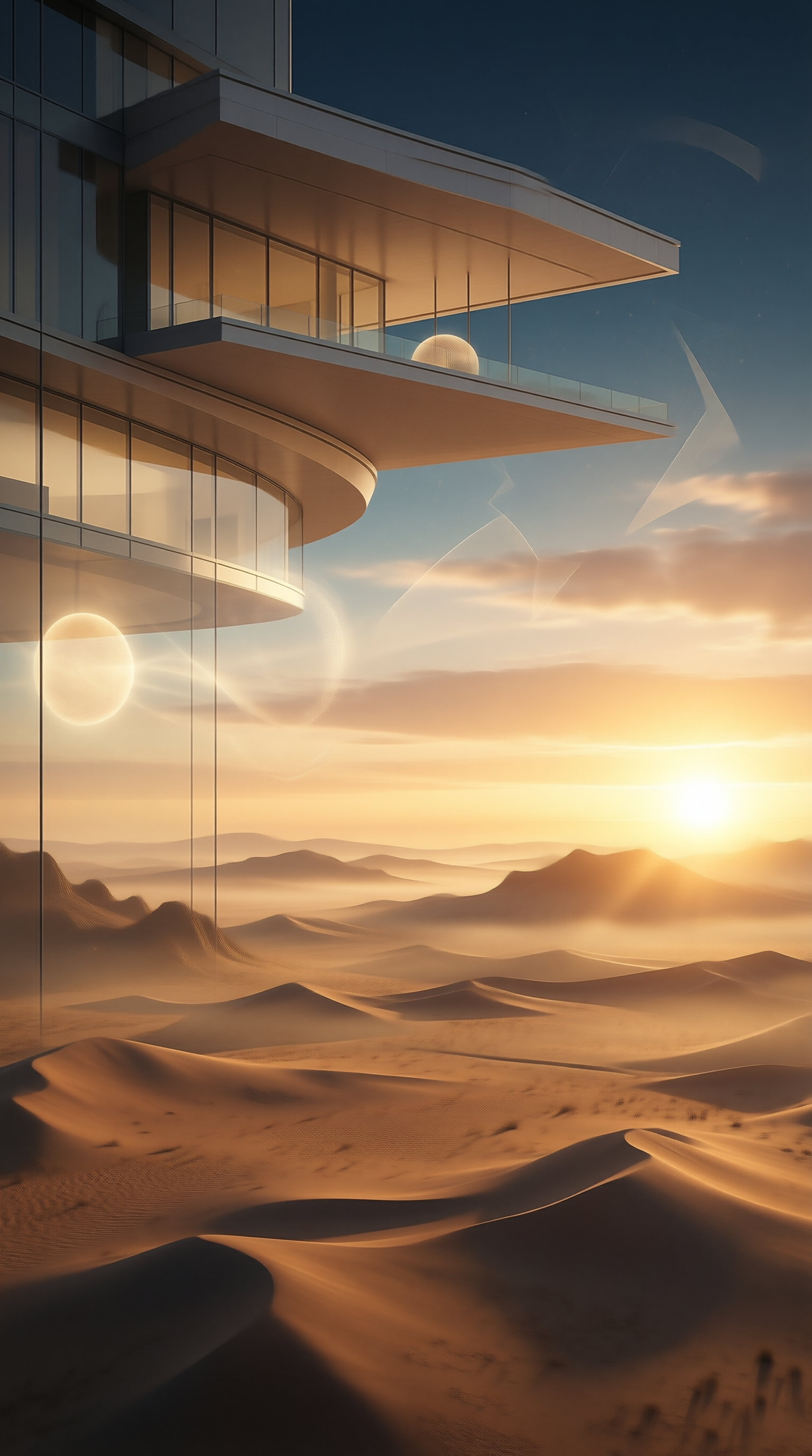 Modern Architecture Sunset