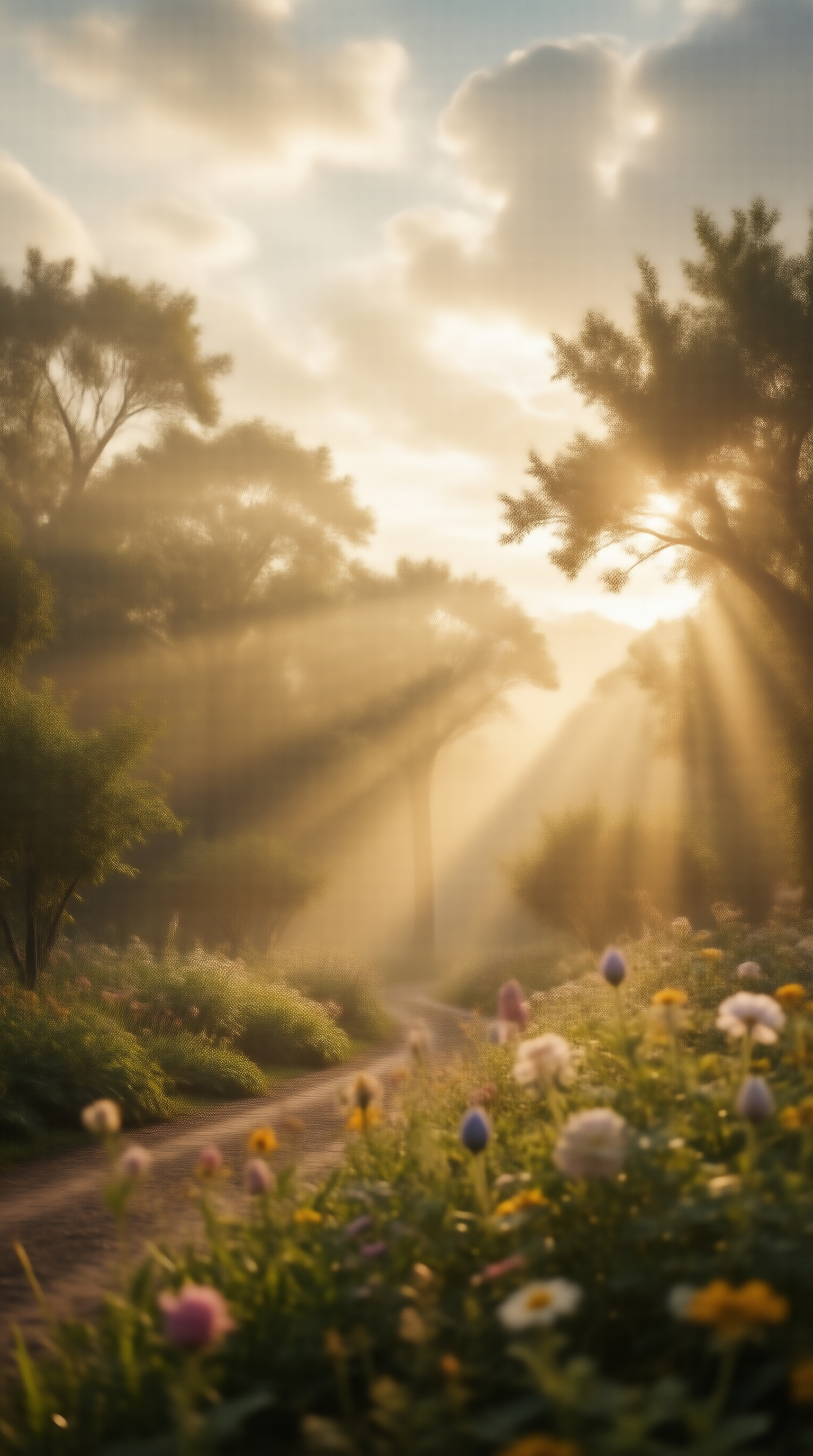 Sunlit Forest Path