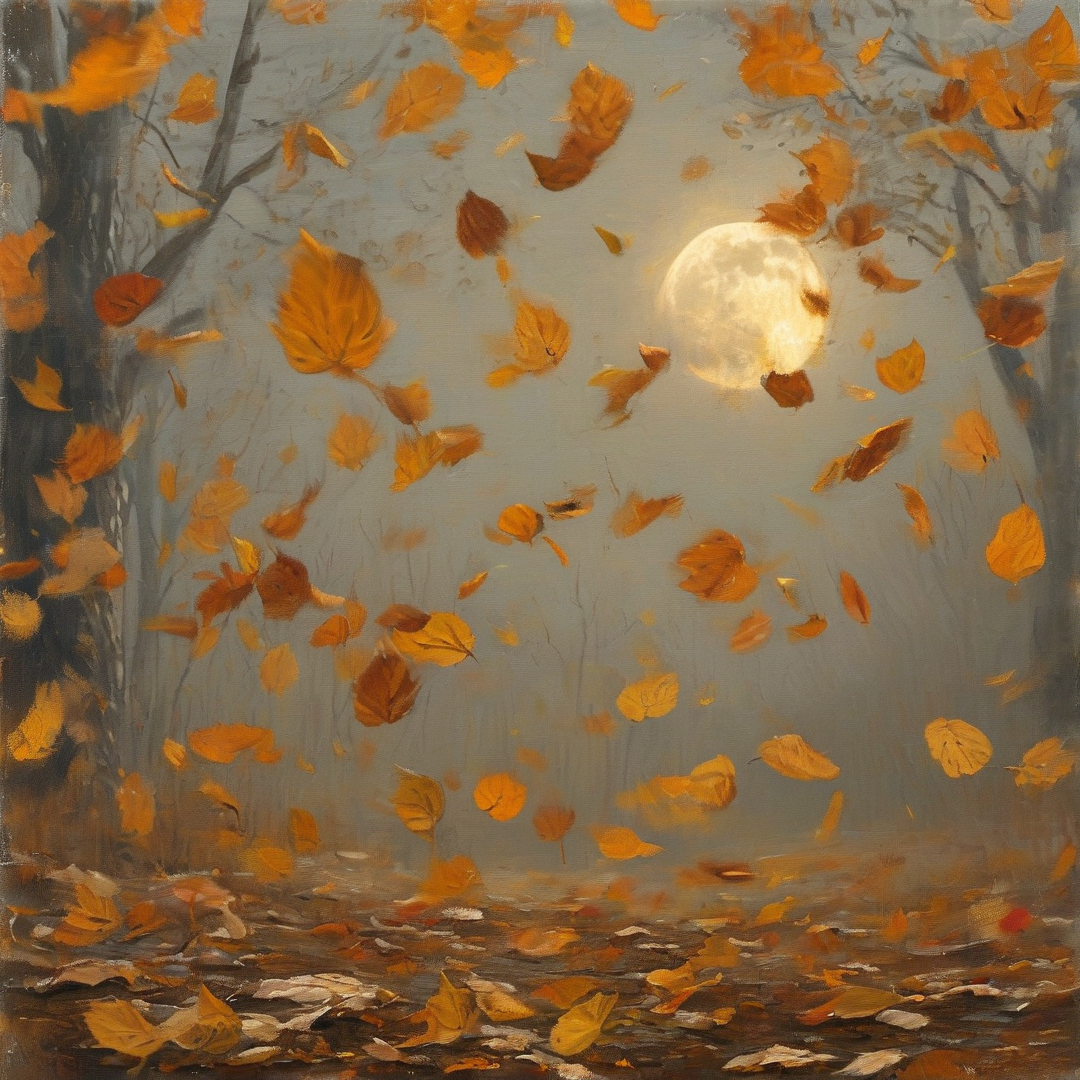 Misty Autumn Moonlight