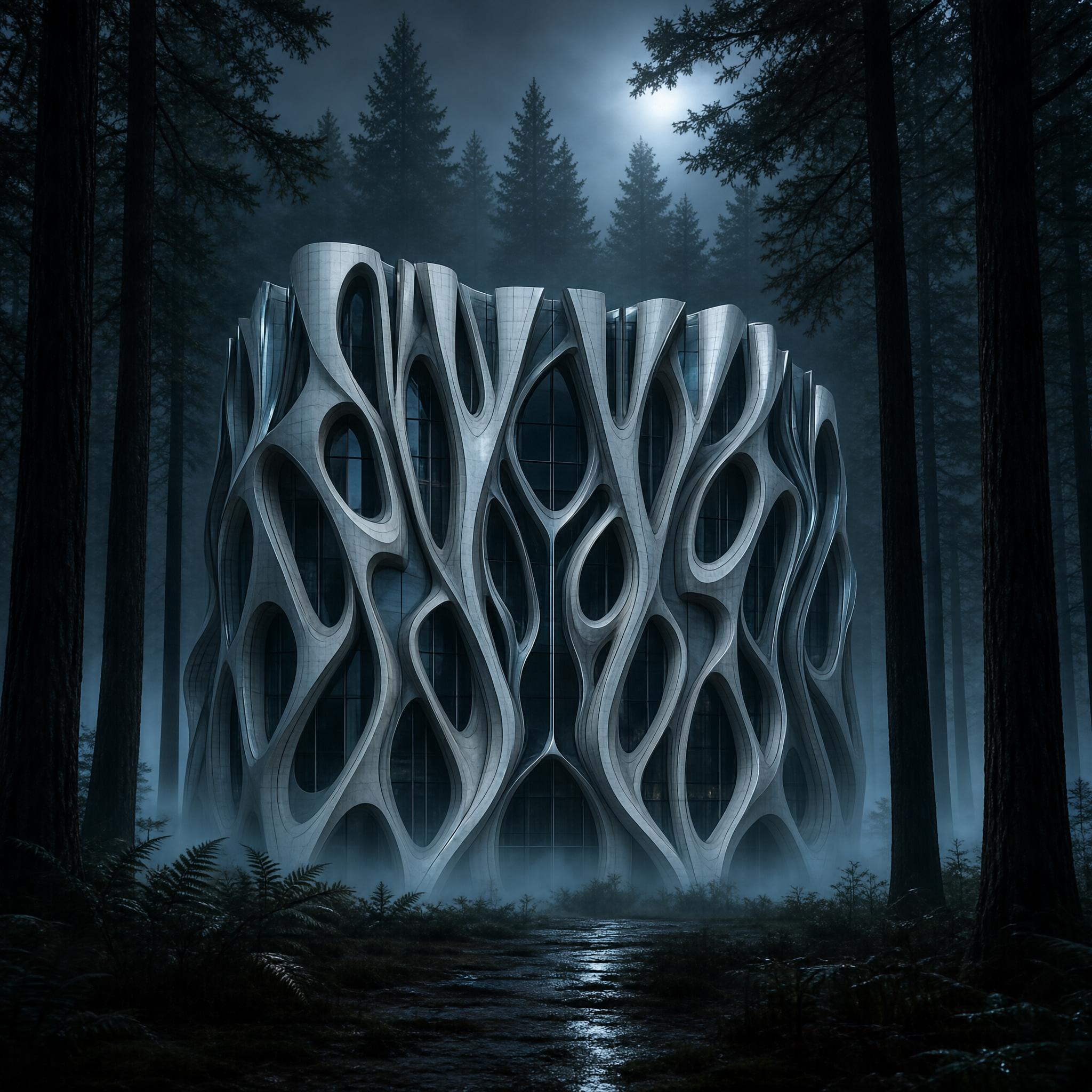 Futuristic Forest Building