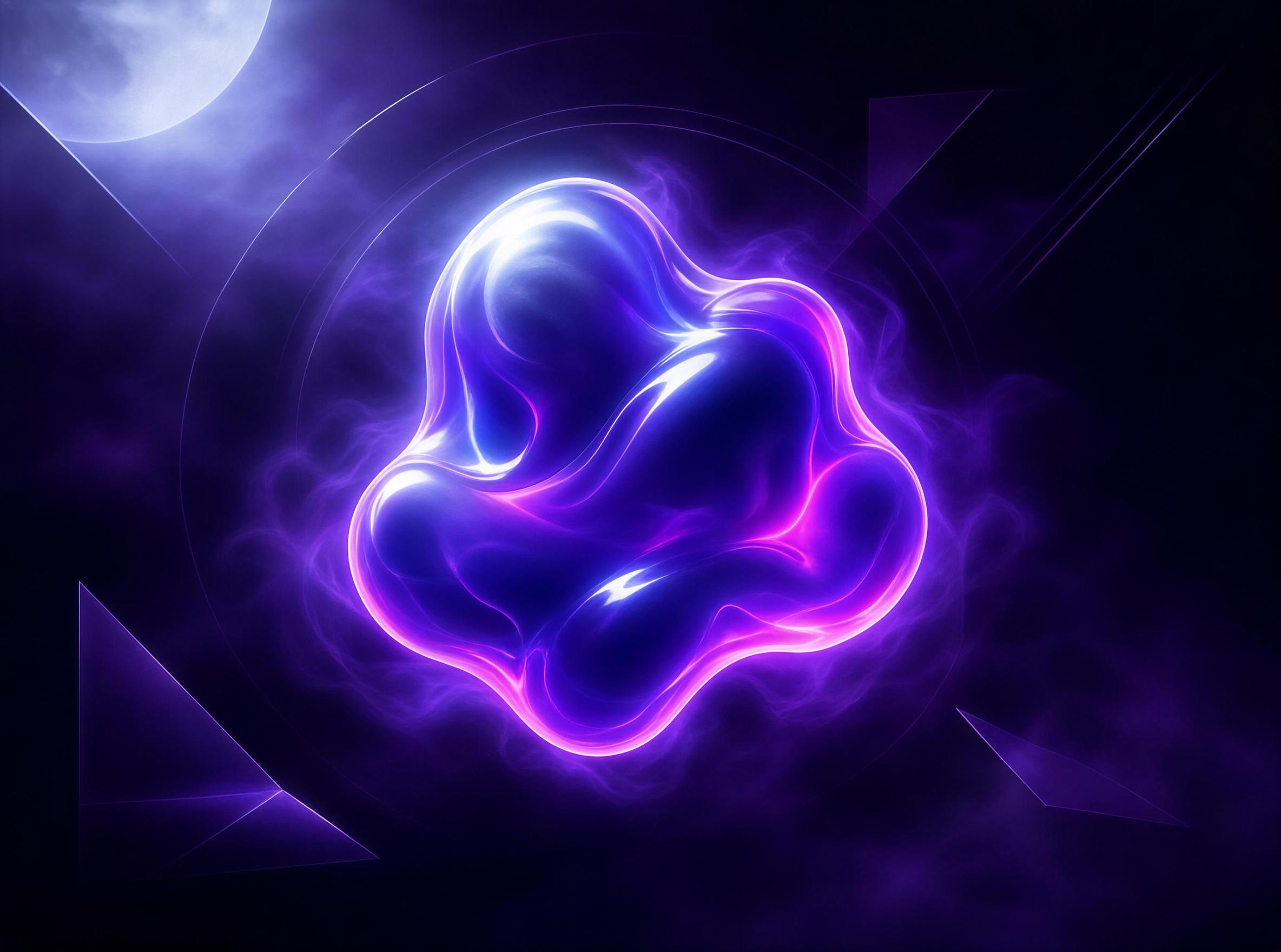 Glowing Purple Energy Orb