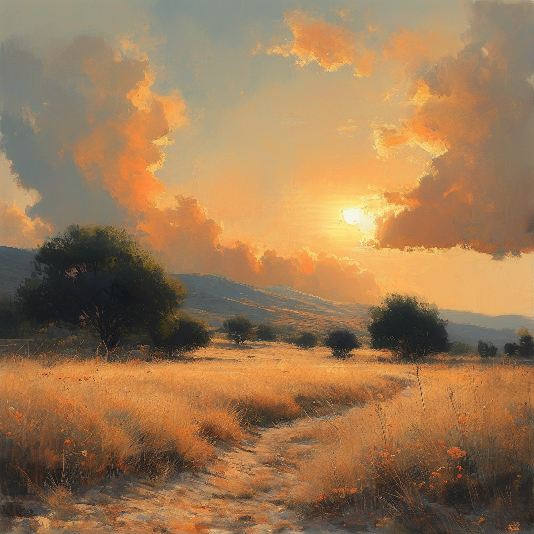 Golden Path at Sunset