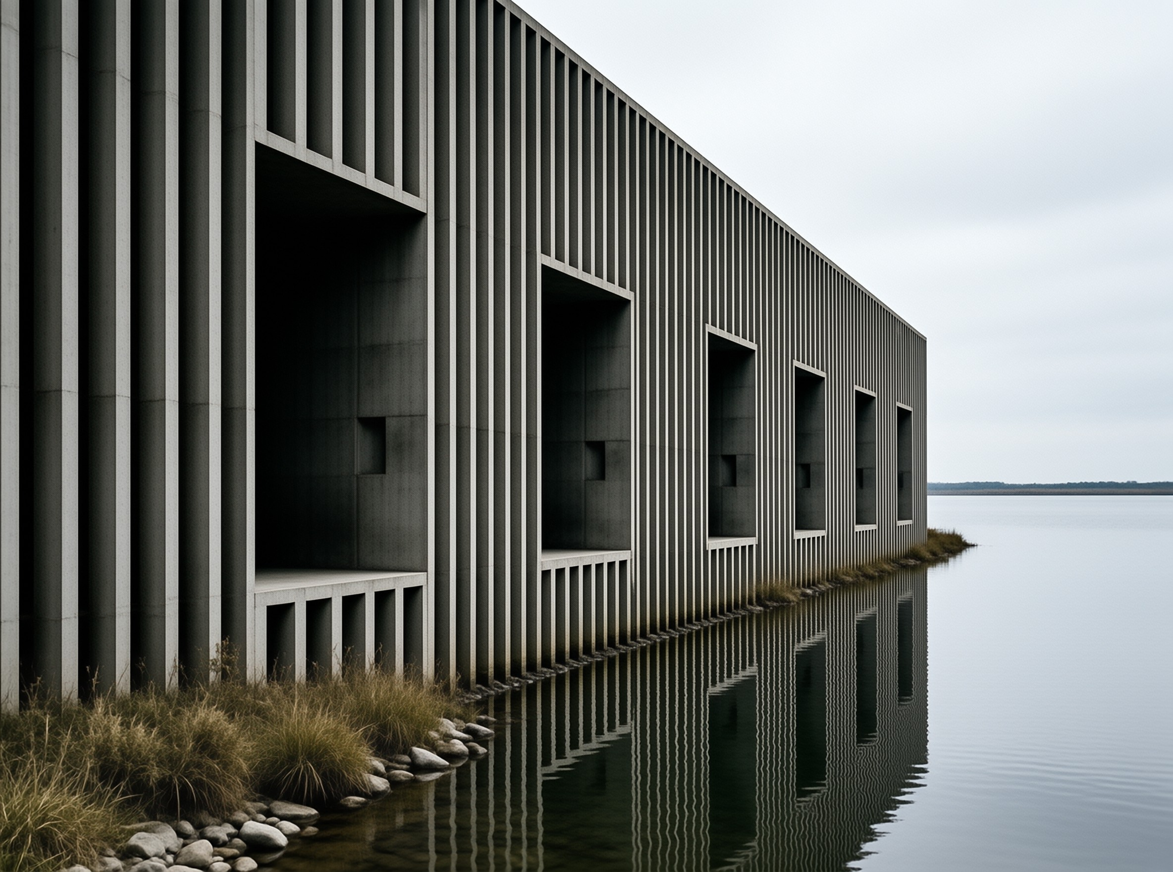 Modern Waterfront Structure