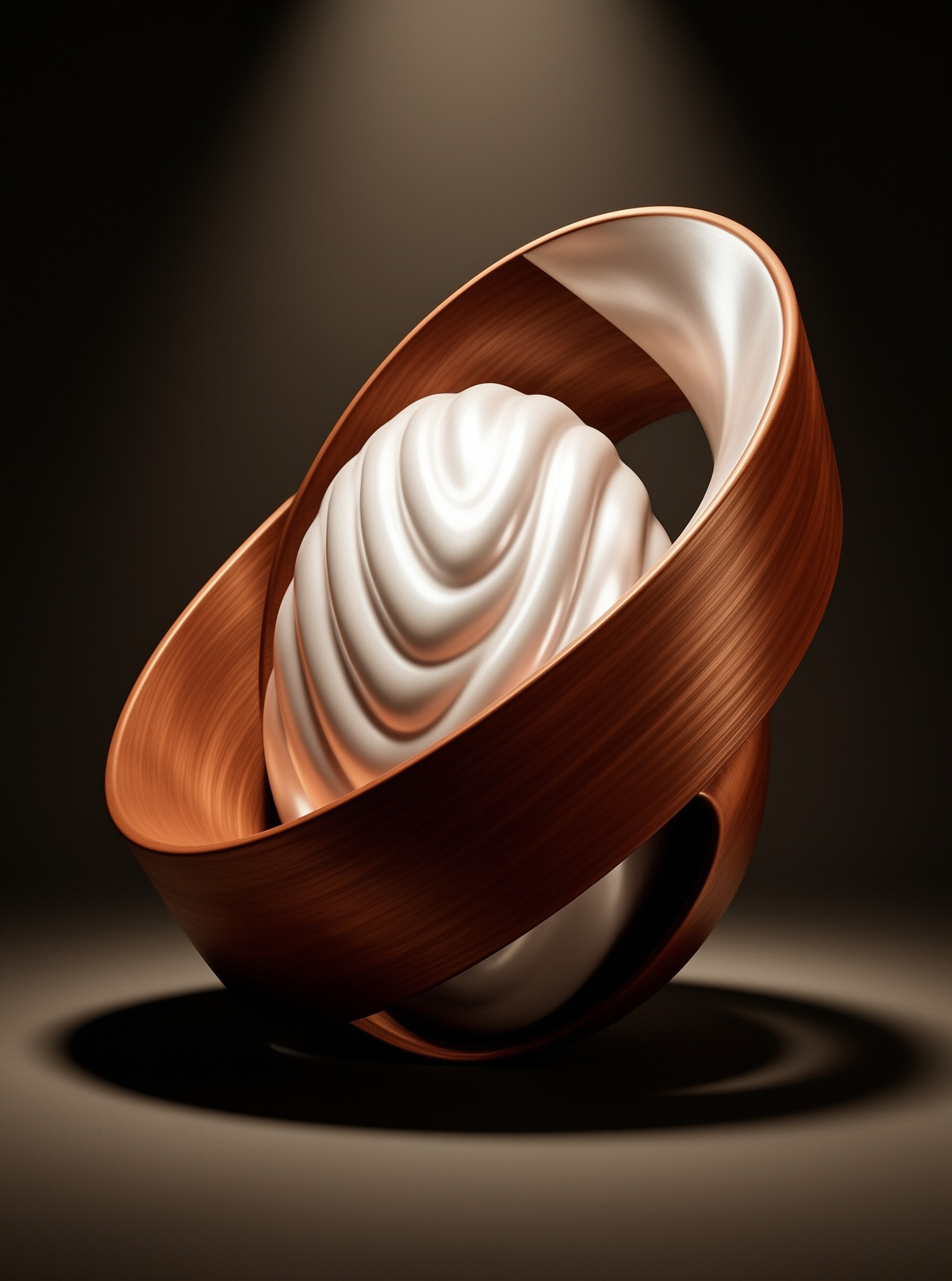 Abstract Wooden Vessel