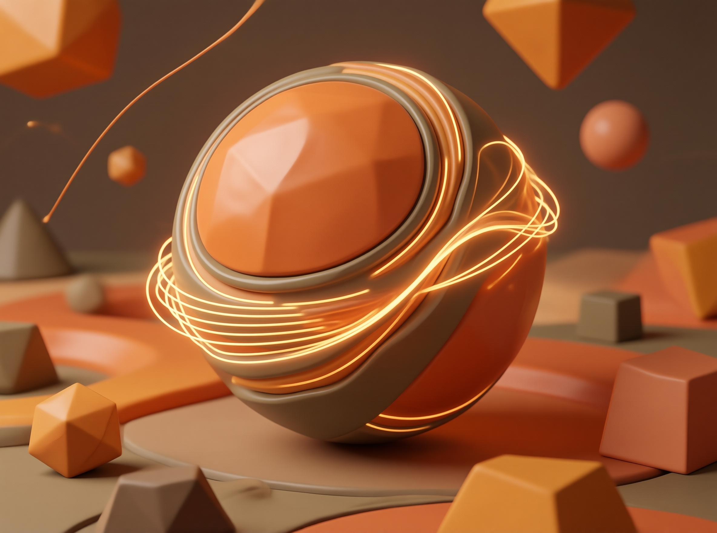 Abstract Glowing Sphere