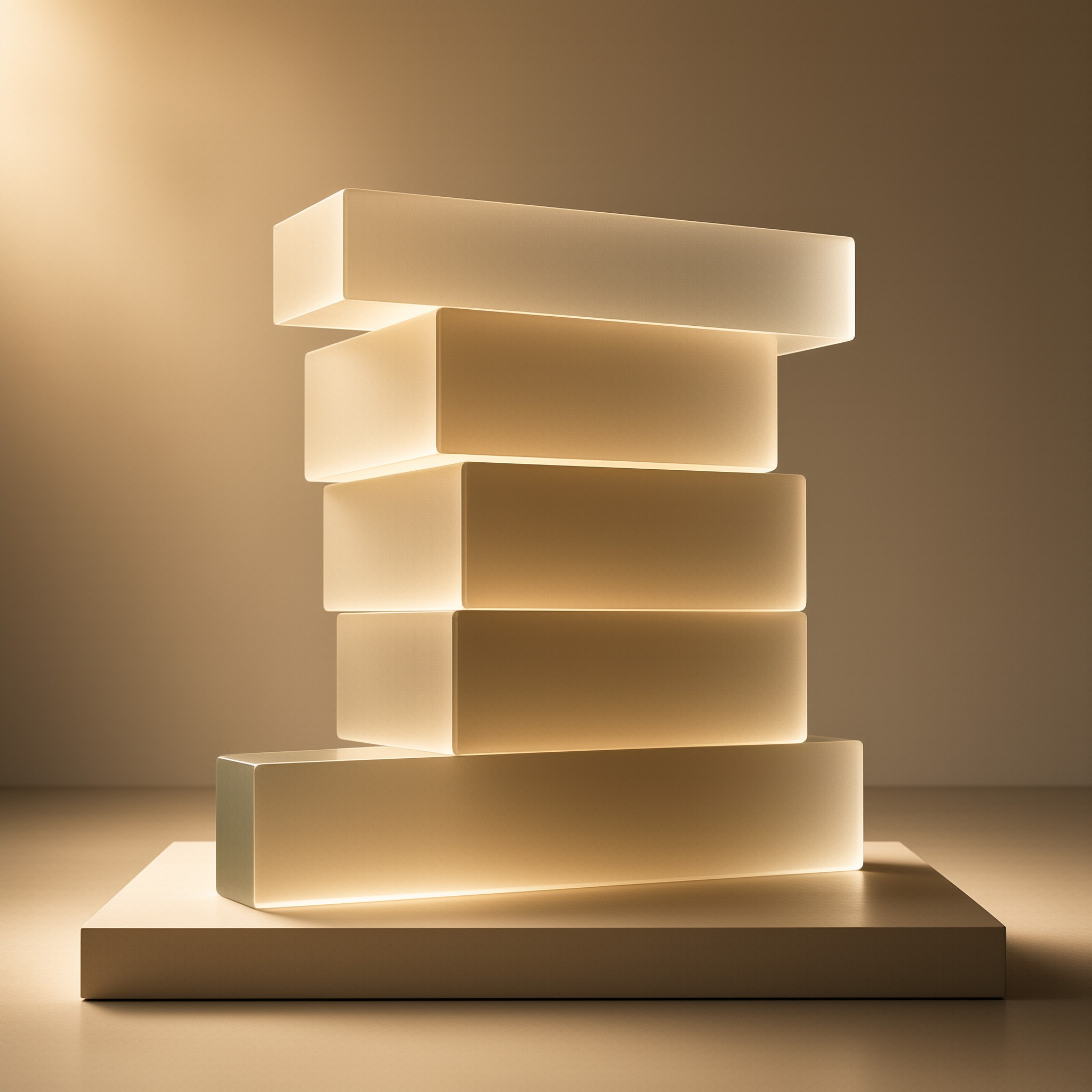 Glowing Stack of Blocks