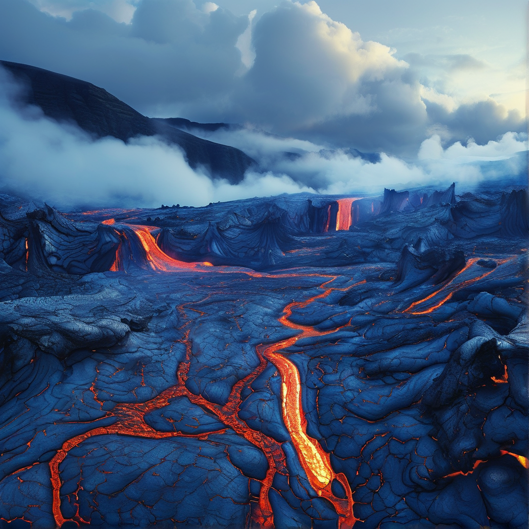 Molten Lava Flows