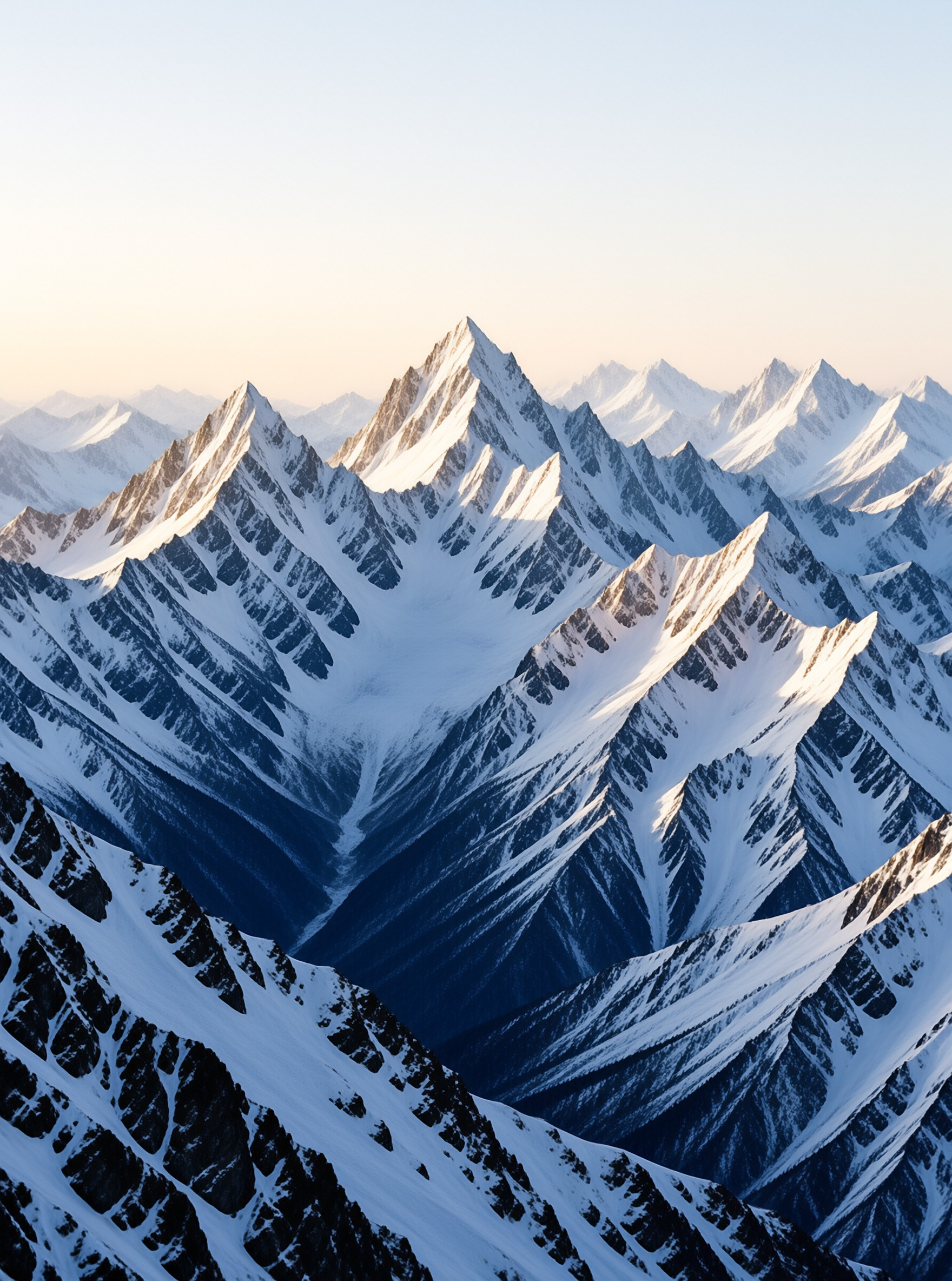 Snowy Mountain Peaks