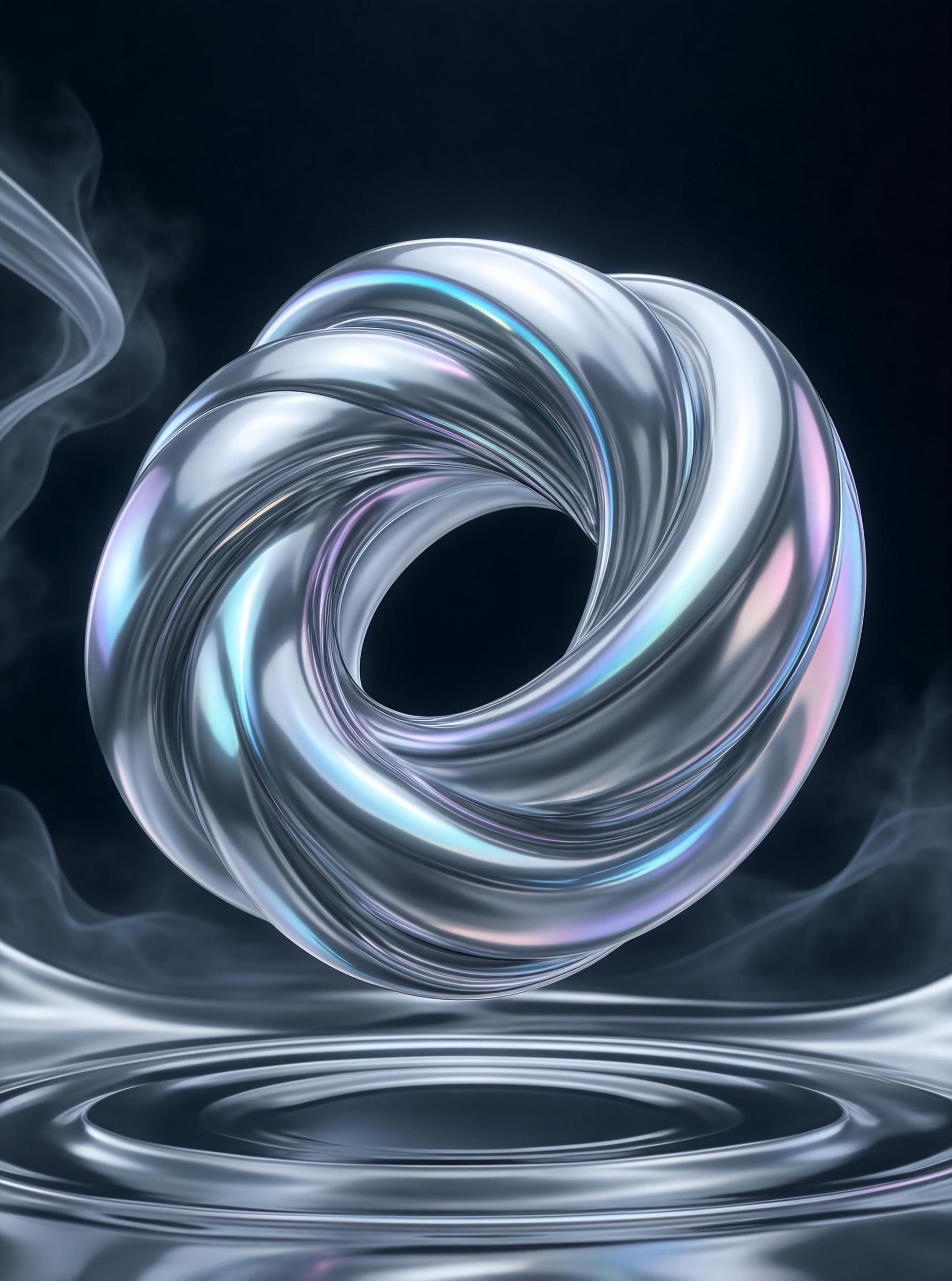 Abstract Metallic Swirl
