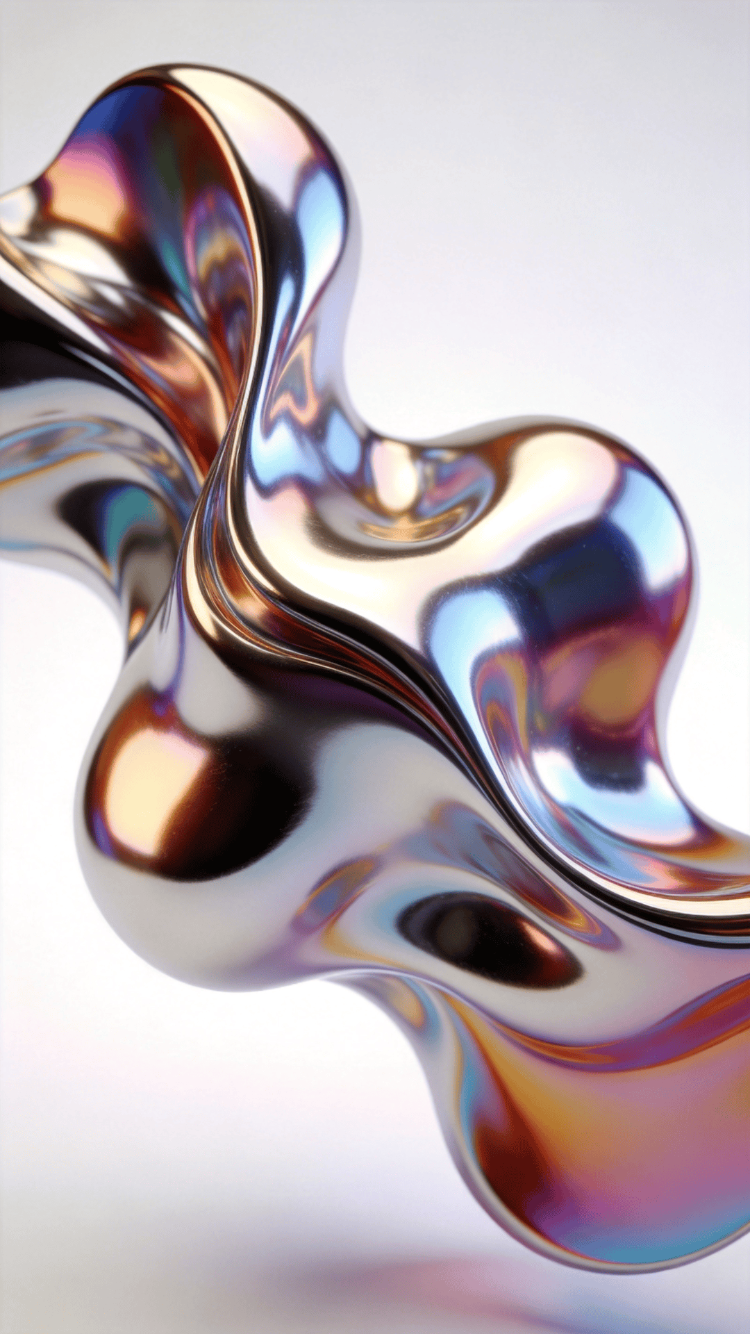 Liquid Chrome, Elegant Fluid Blob