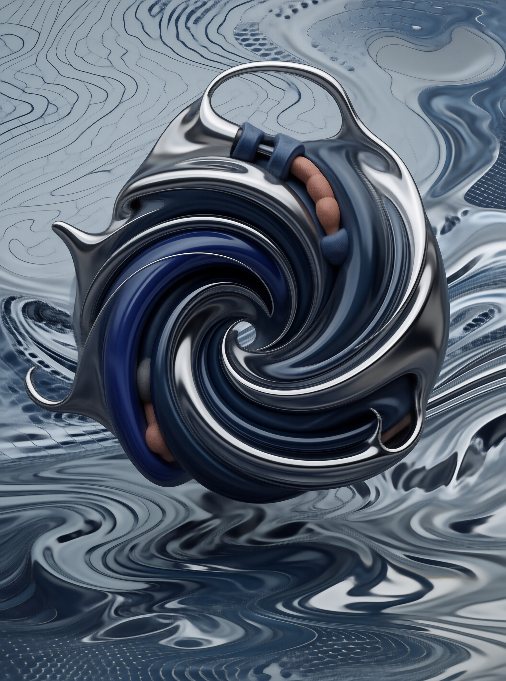 Surreal Metallic Hand
