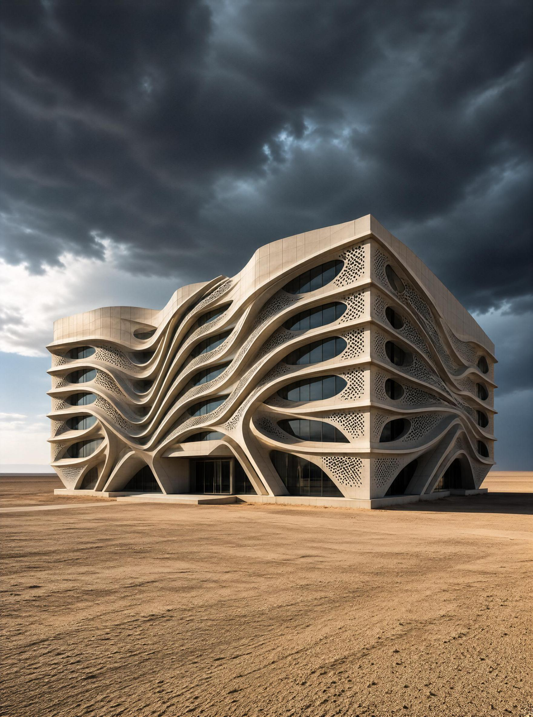 Futuristic Desert Building