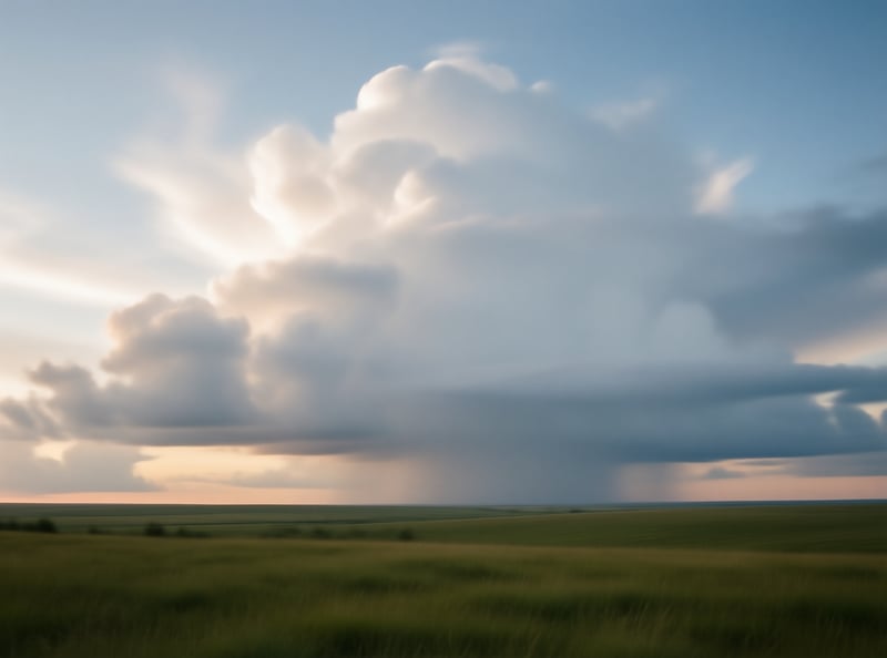 Storm Clouds Over Prairie