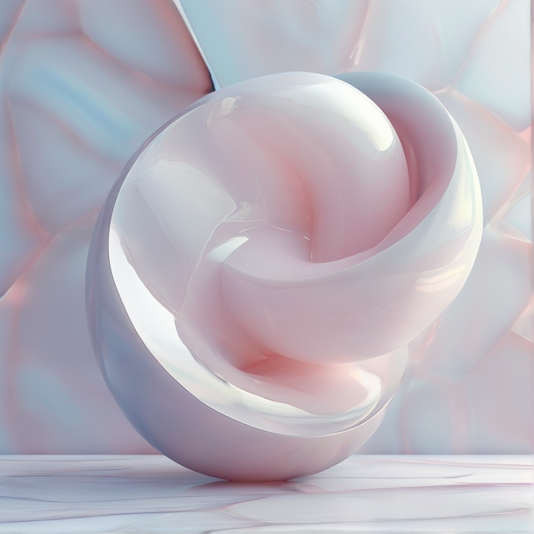 Abstract Pastel Sculpture