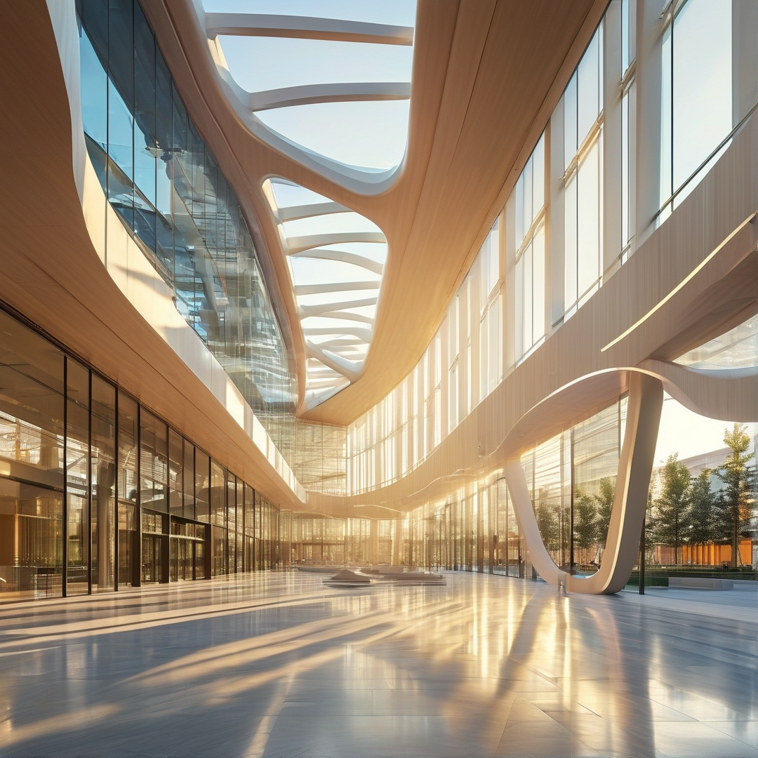 Futuristic Curved Atrium