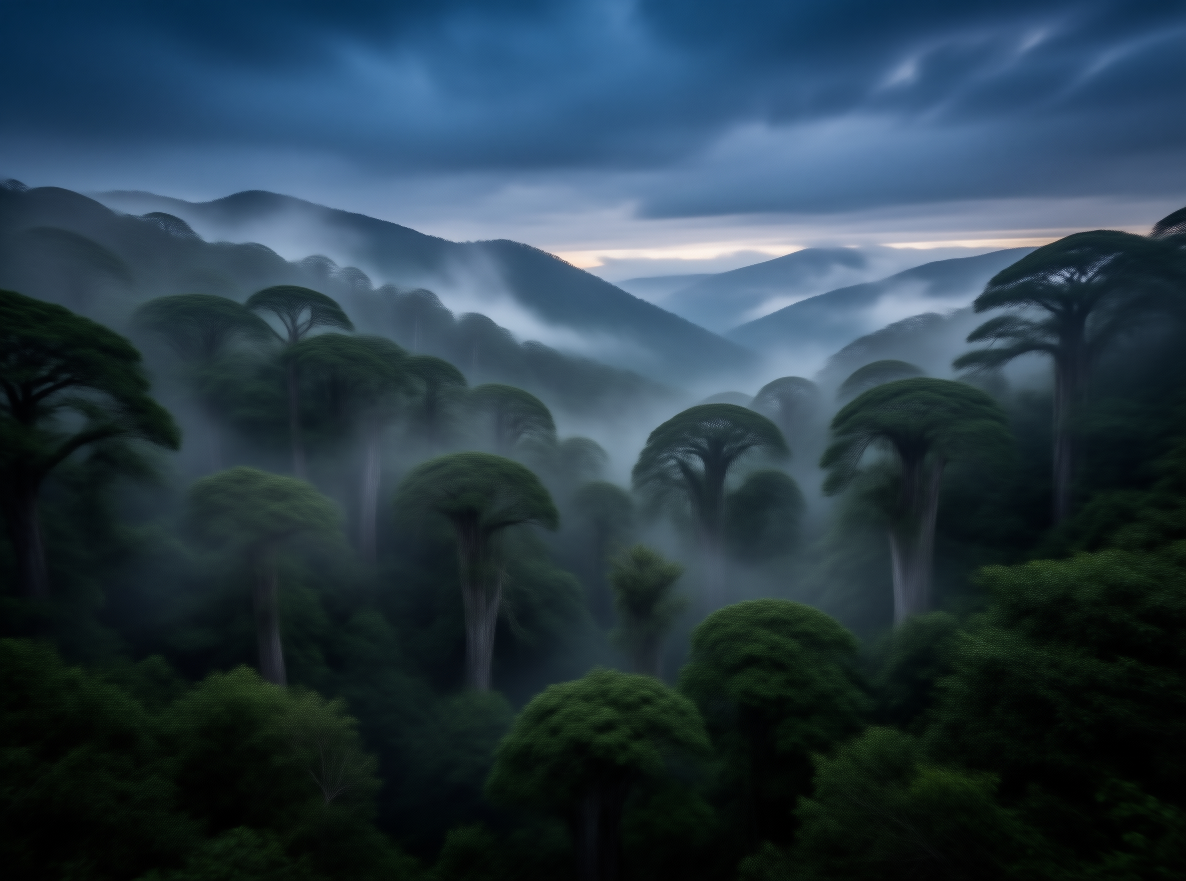 Misty Forest Landscape