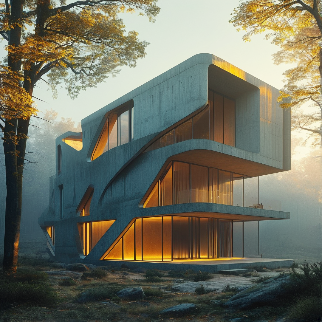 Futuristic Forest House