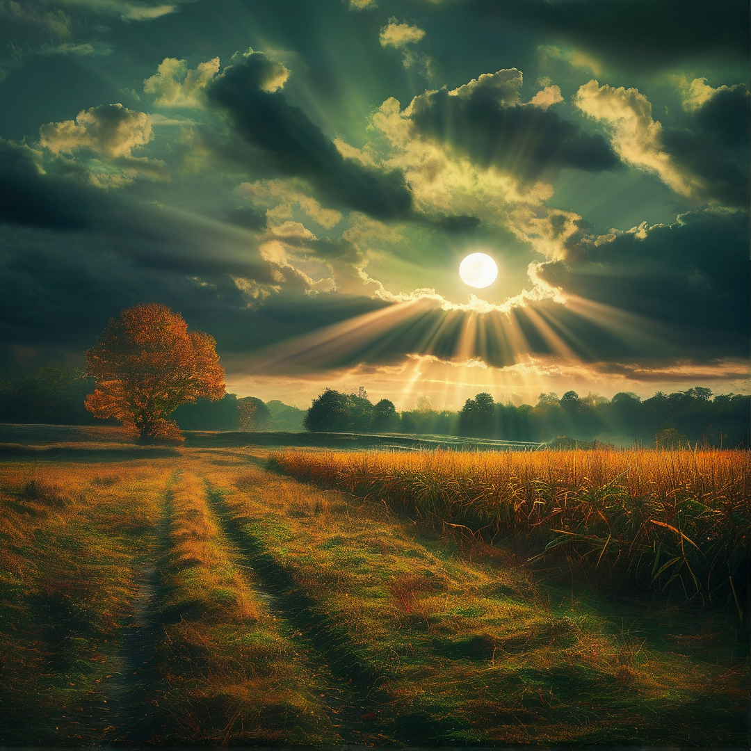 Sunlight Over the Fields