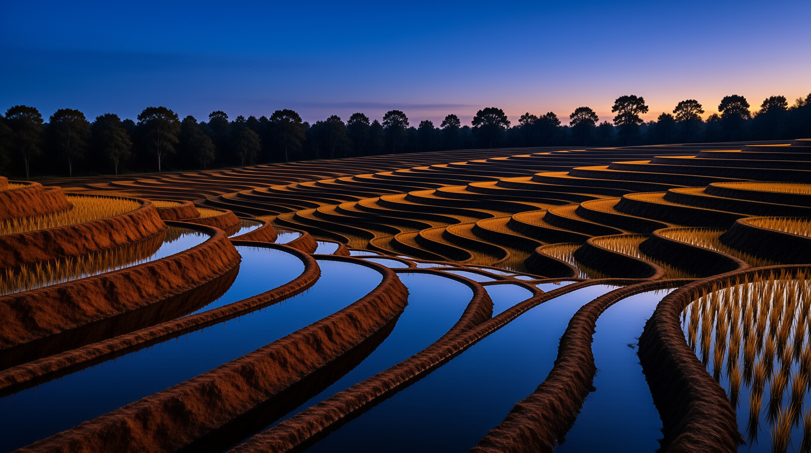 Golden Terraced Fields