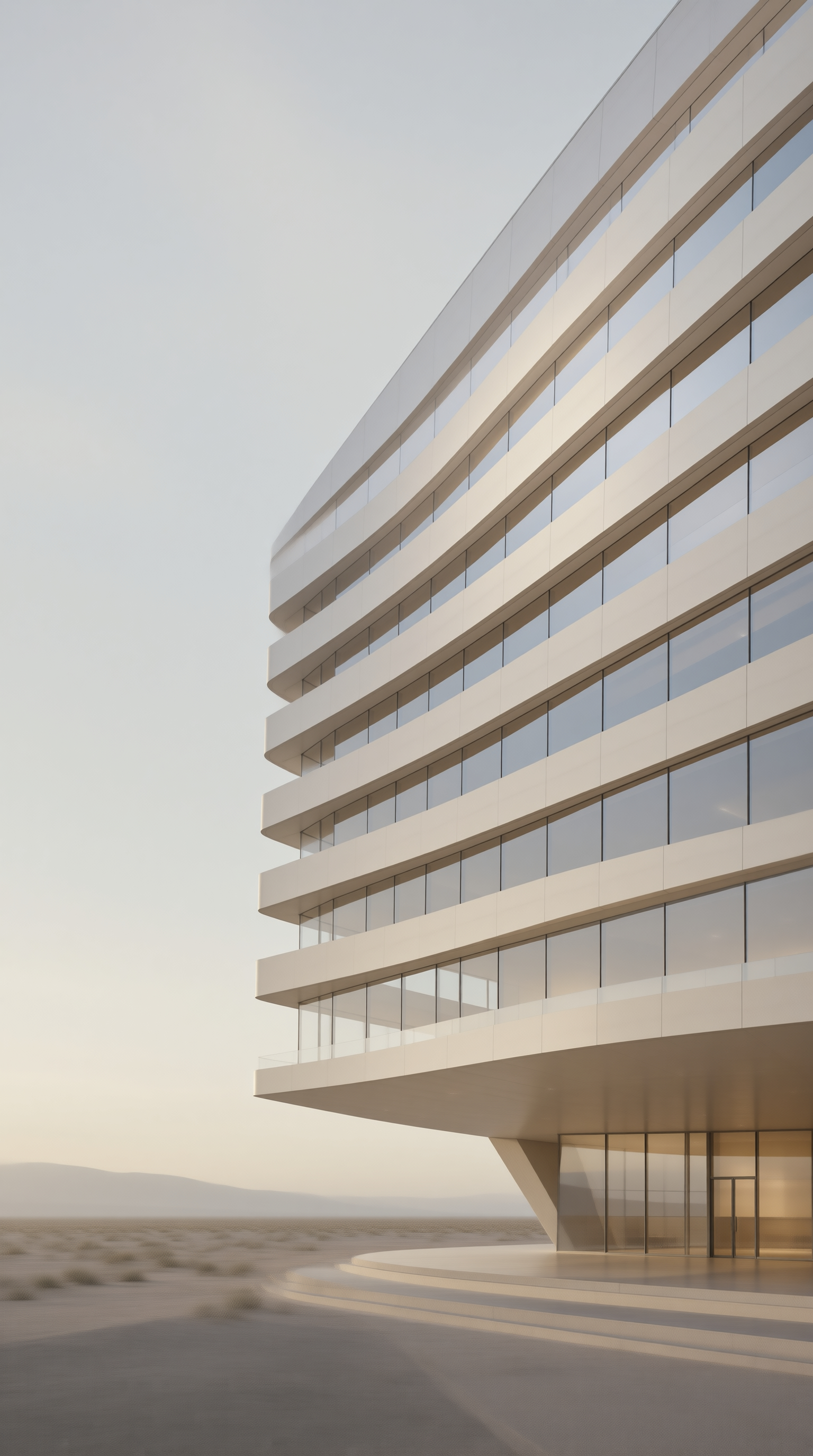 Modern Building in Desert
