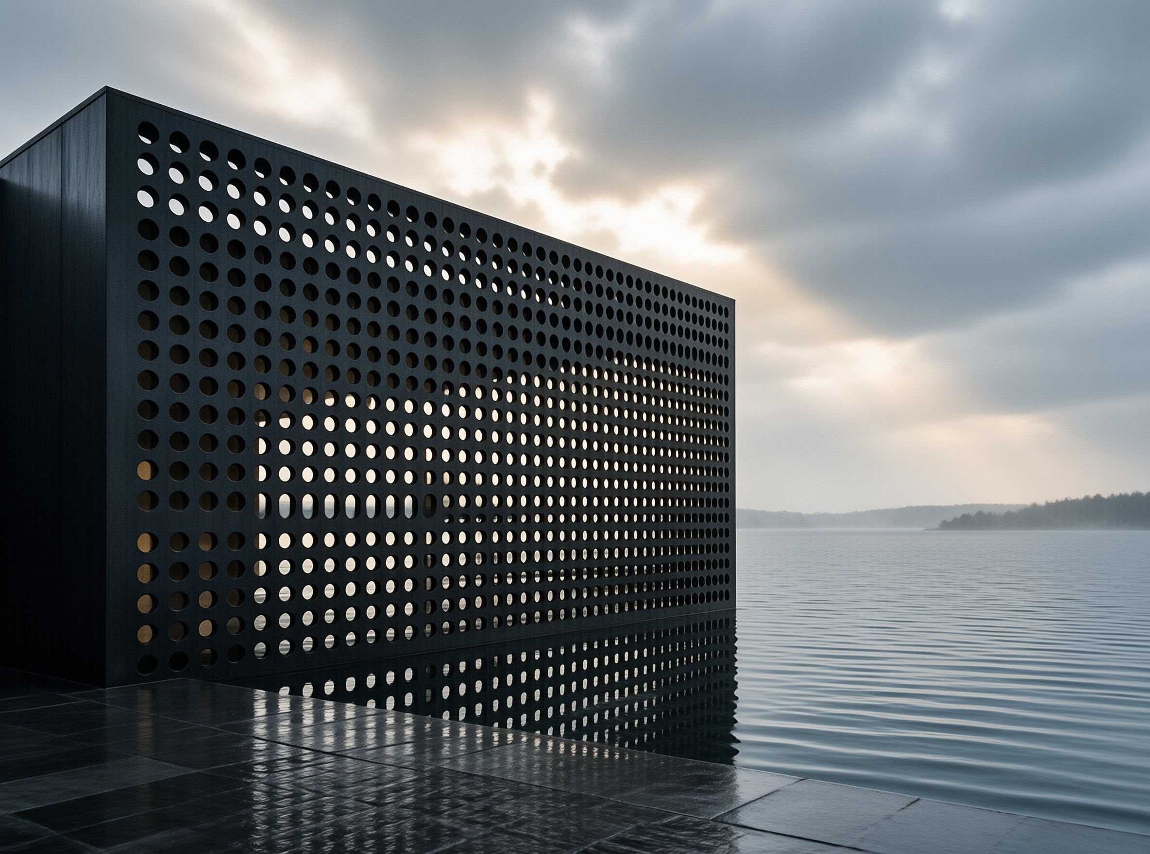 Modern Black Pavilion