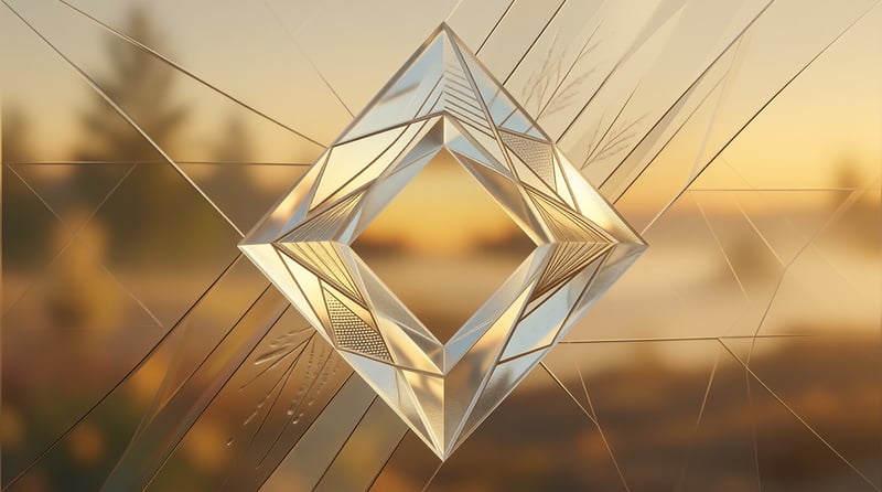 Abstract Golden Diamond