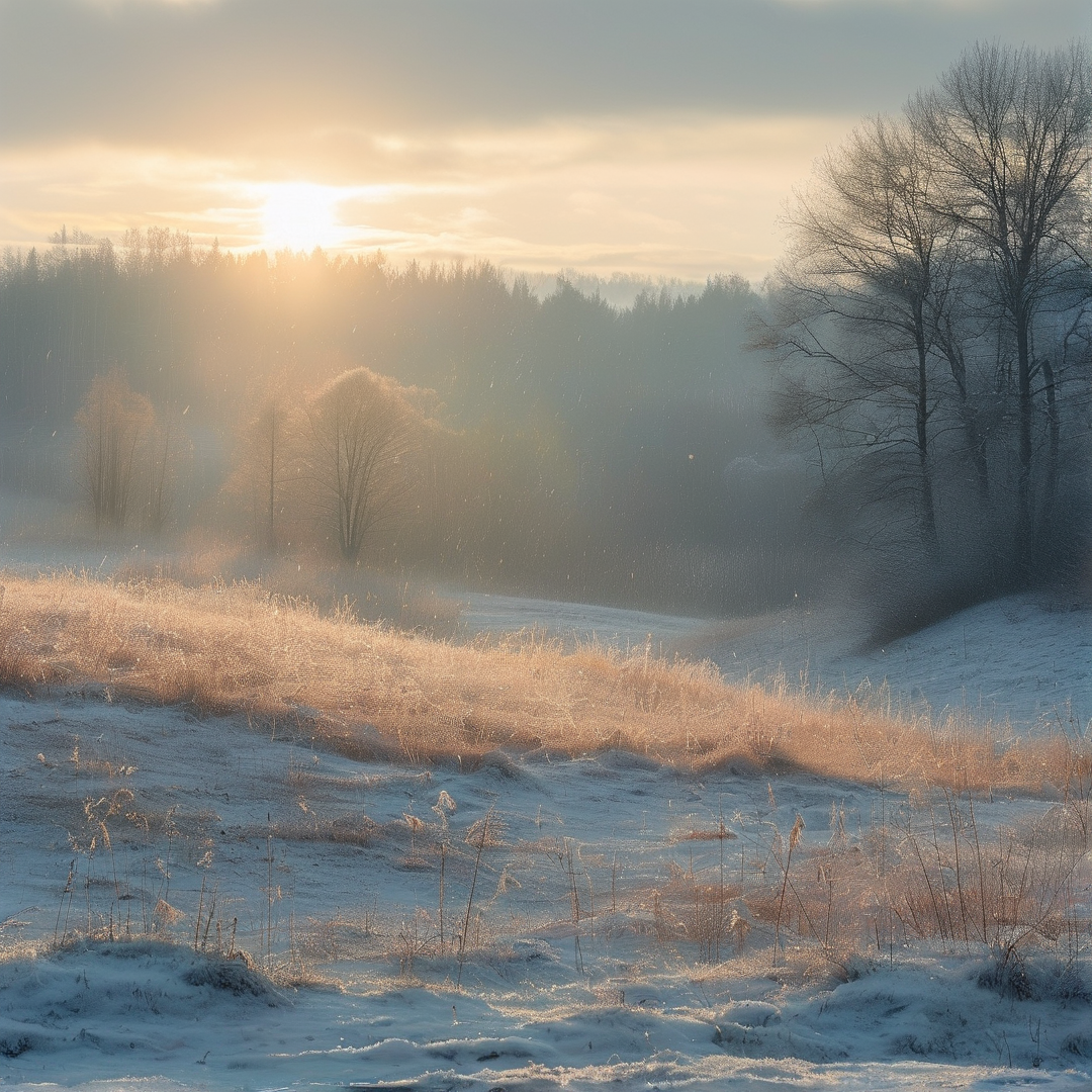Foggy Winter Sunrise