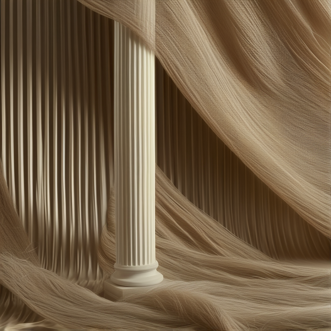 Classical Column in Silk