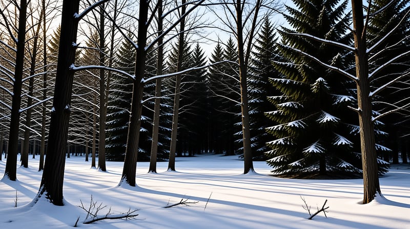 Snowy Forest Landscape