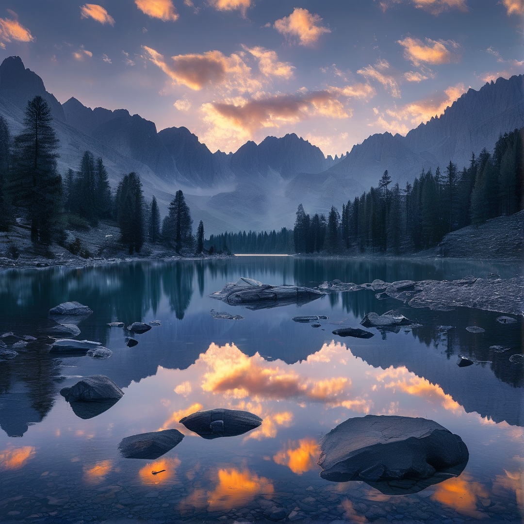 Mountain Lake Reflection