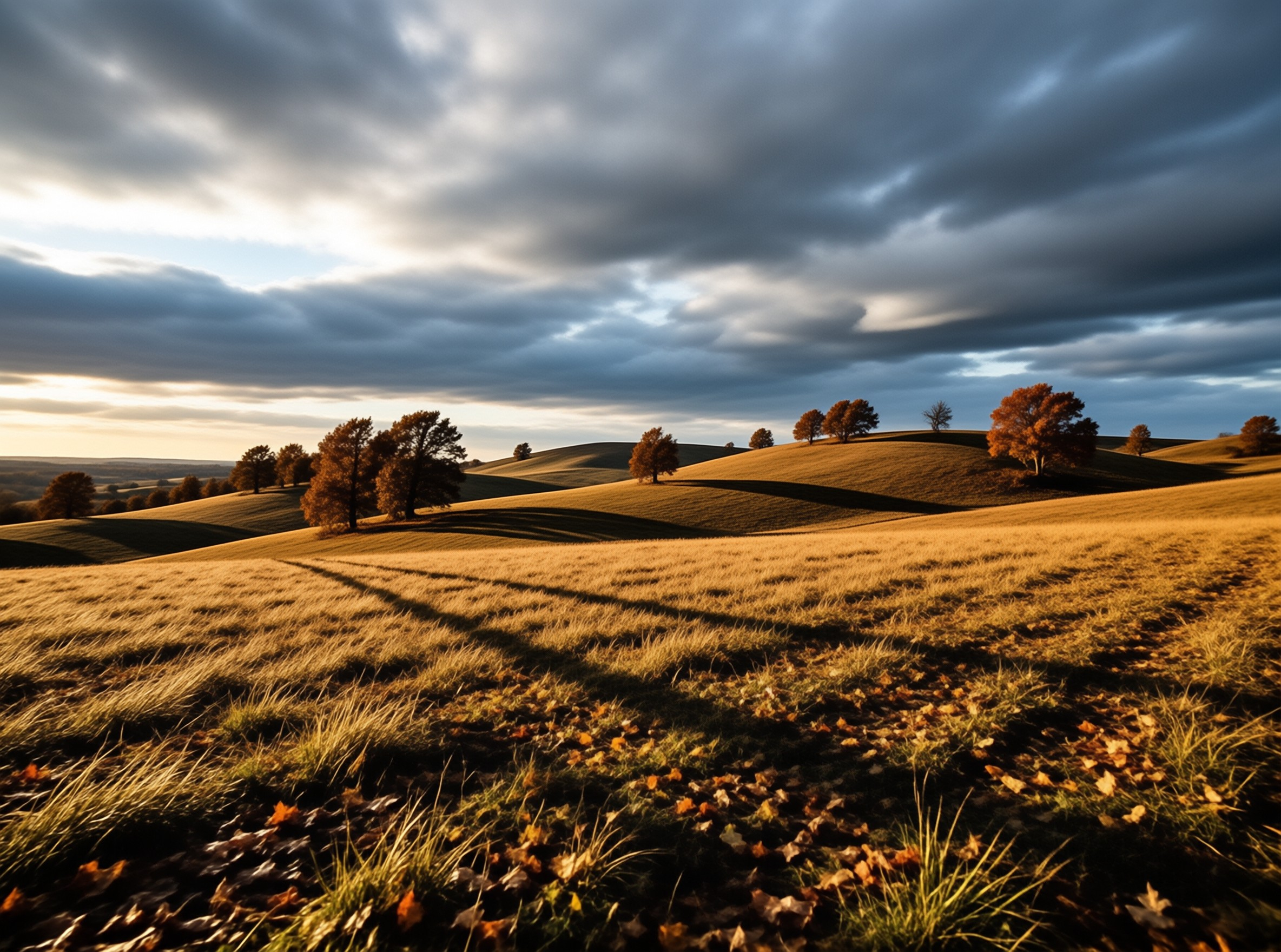 Rolling Hills at Sunset