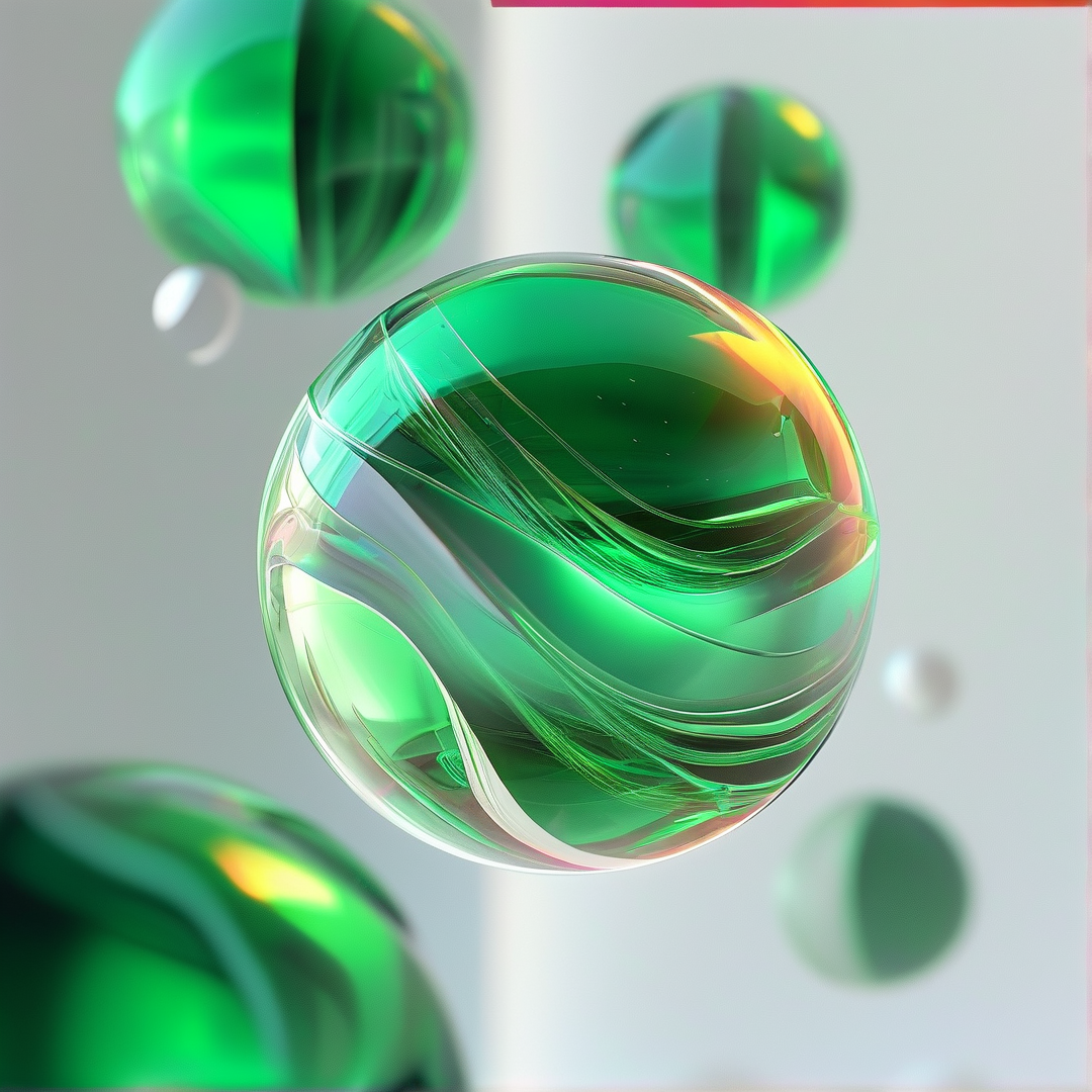 Floating Emerald Orbs
