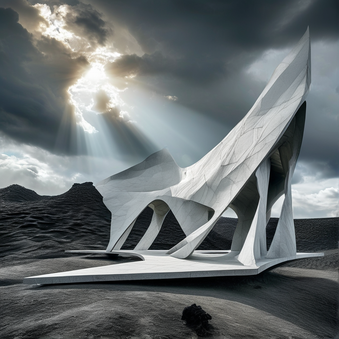 Futuristic White Structure