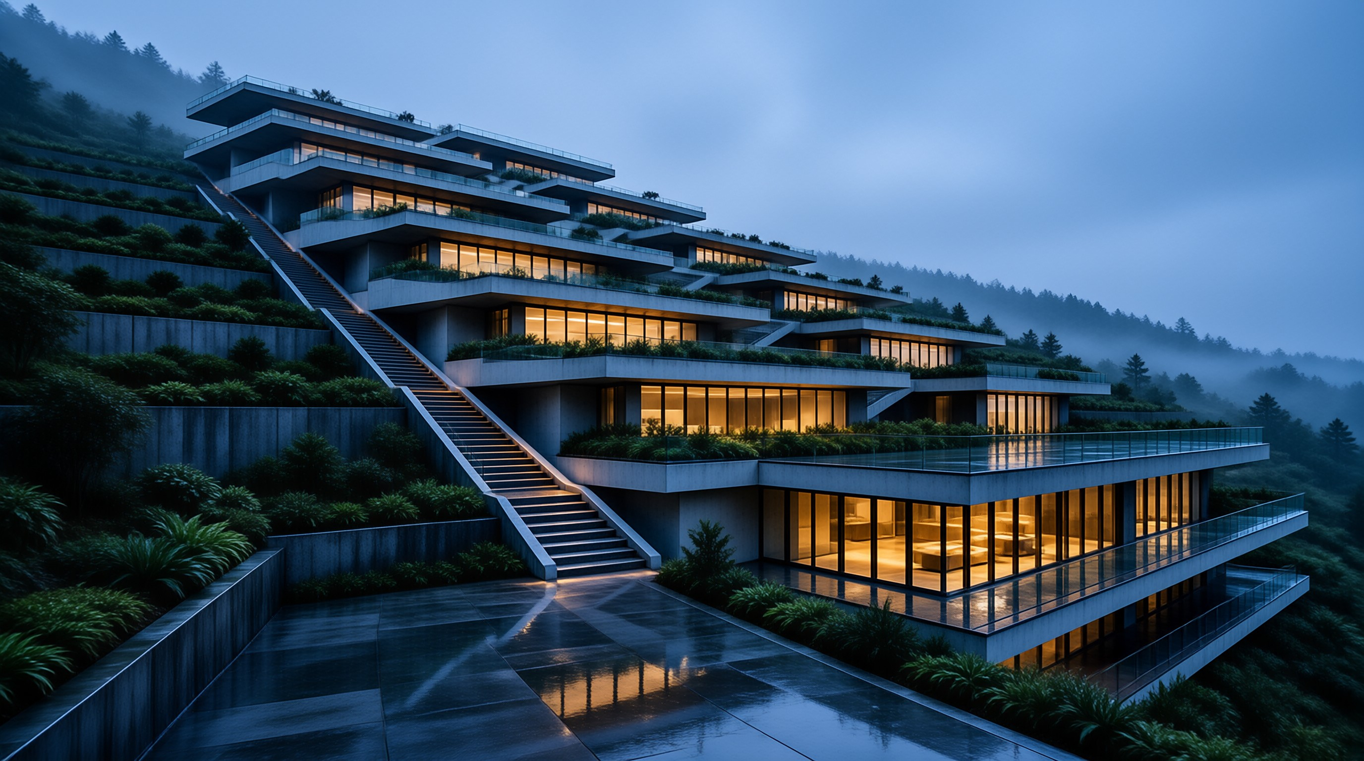 Modern Hillside Architecture